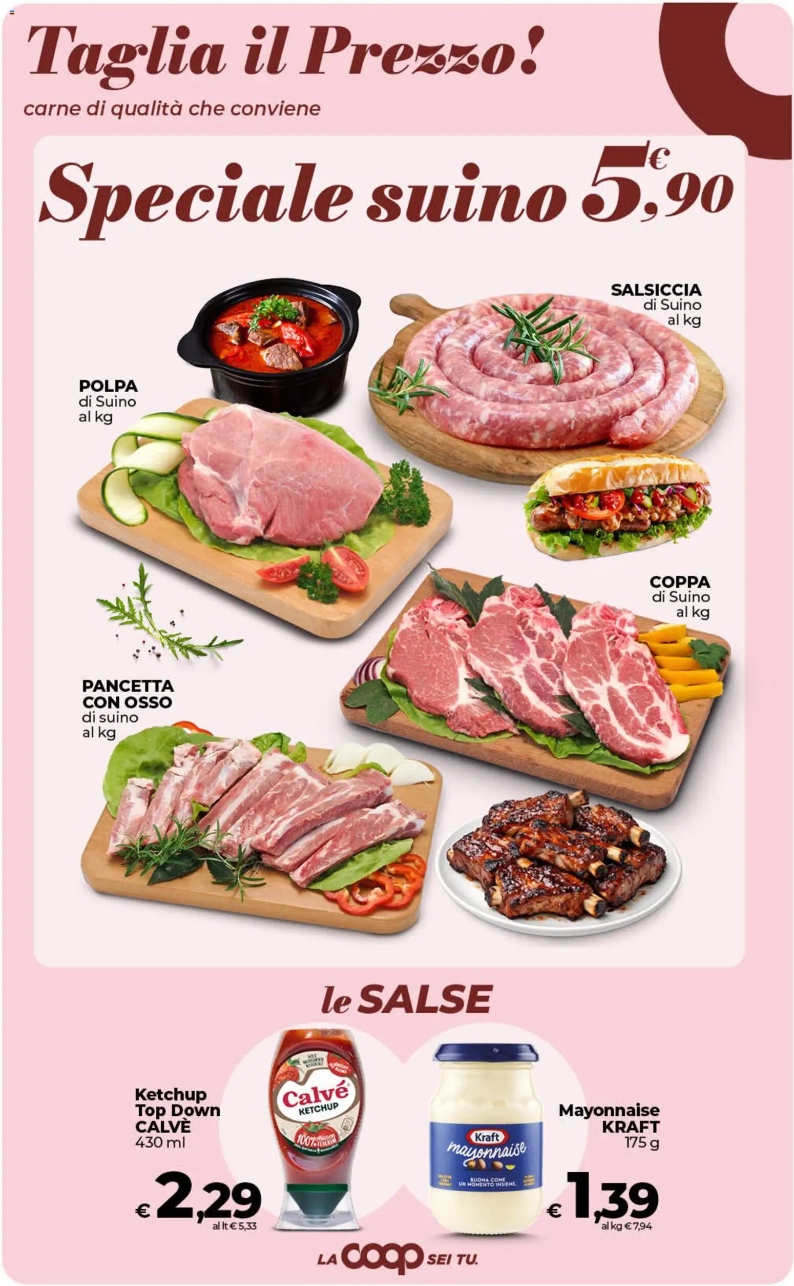 Volantino COOP del 10/07/2026 | Pagina: 16 | Prodotti: Ketchup, Suino, Top, Salsiccia