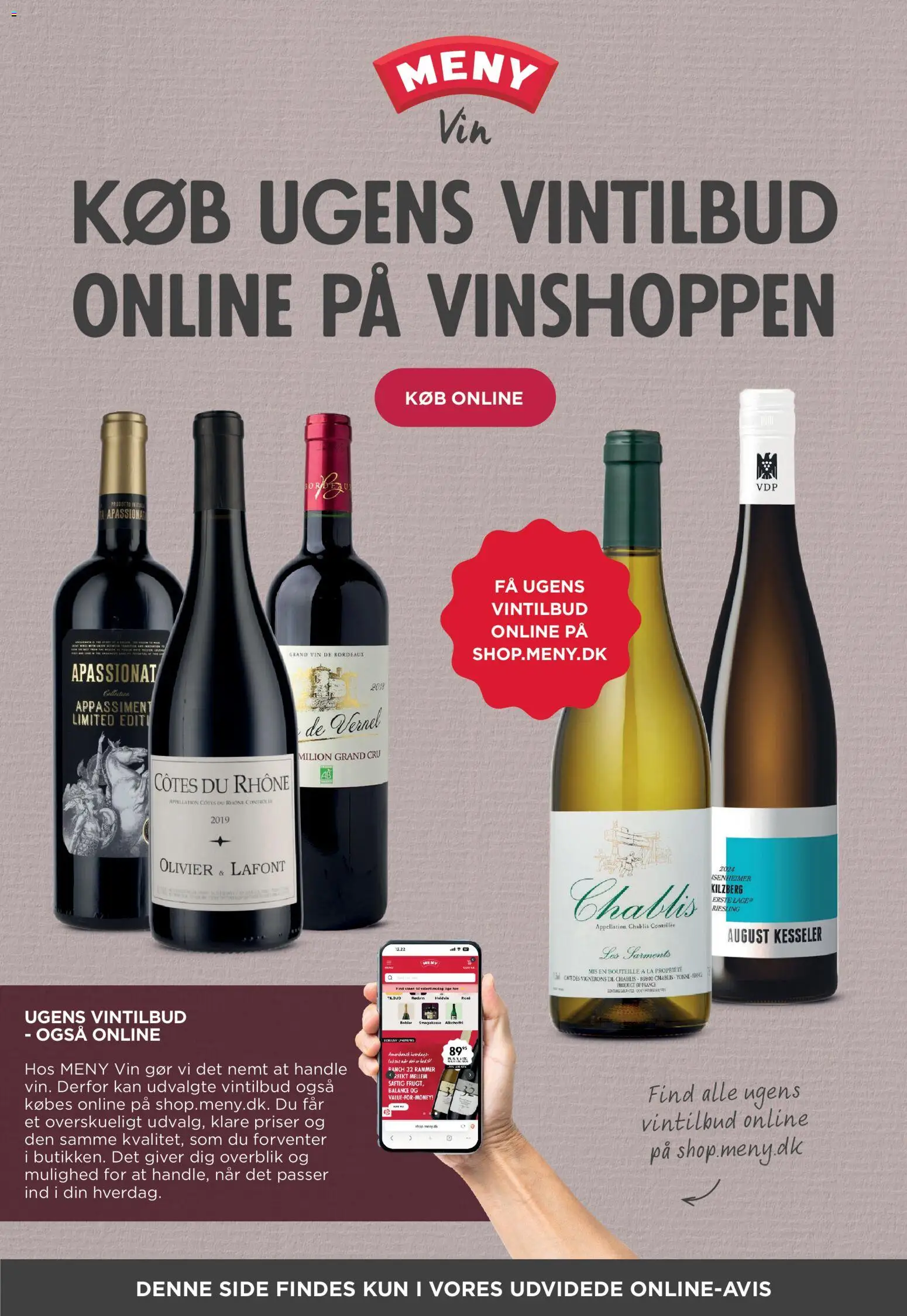 Meny tilbudsavis – gyldig fra 08.05.2026 | Side: 33 | Produkter: Rammer, Vin, Søm