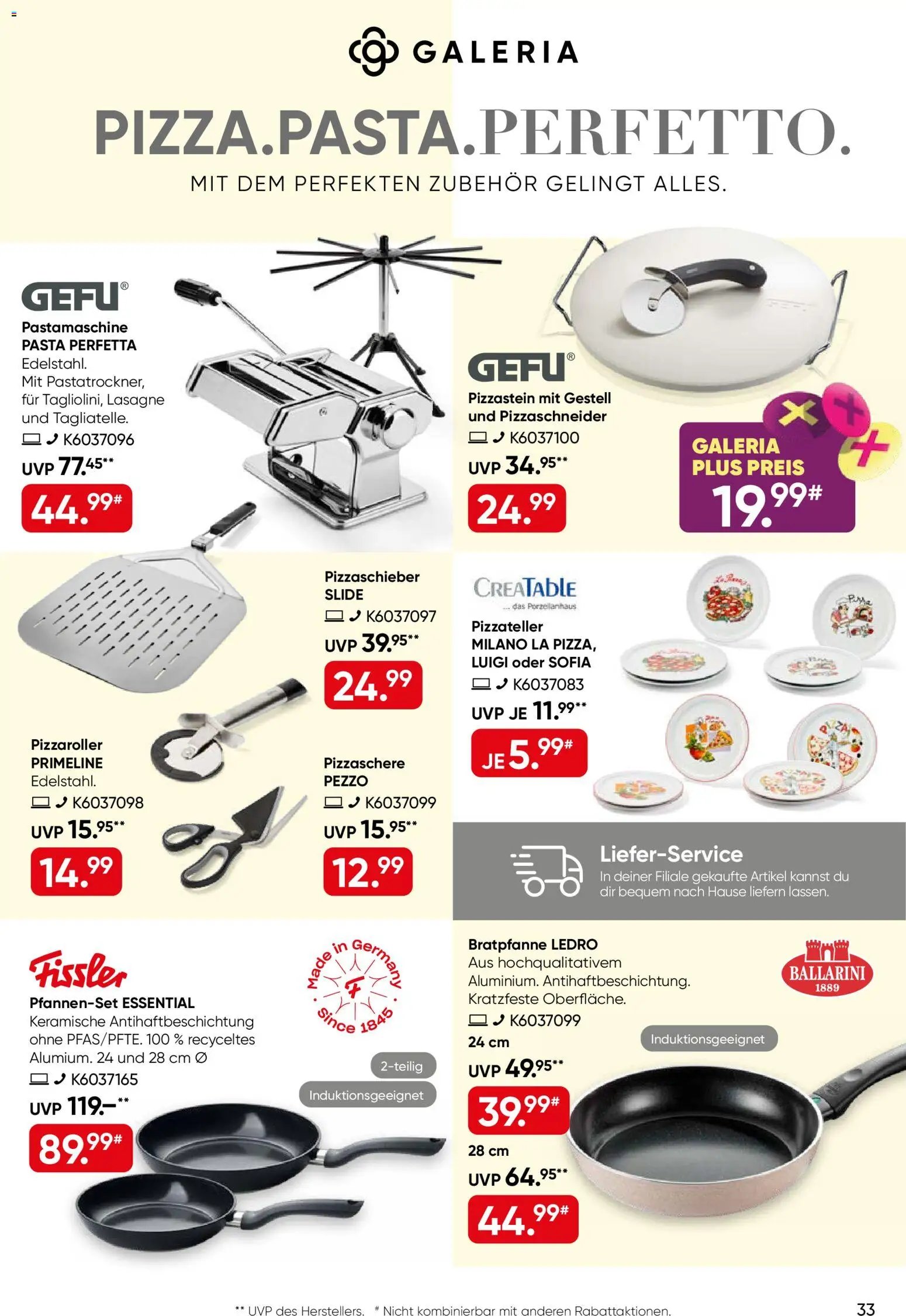 Galeria Karstadt Kaufhof Prospekt – gültig ab 10.06.2026 | Seite: 33 | Produkte: Pasta