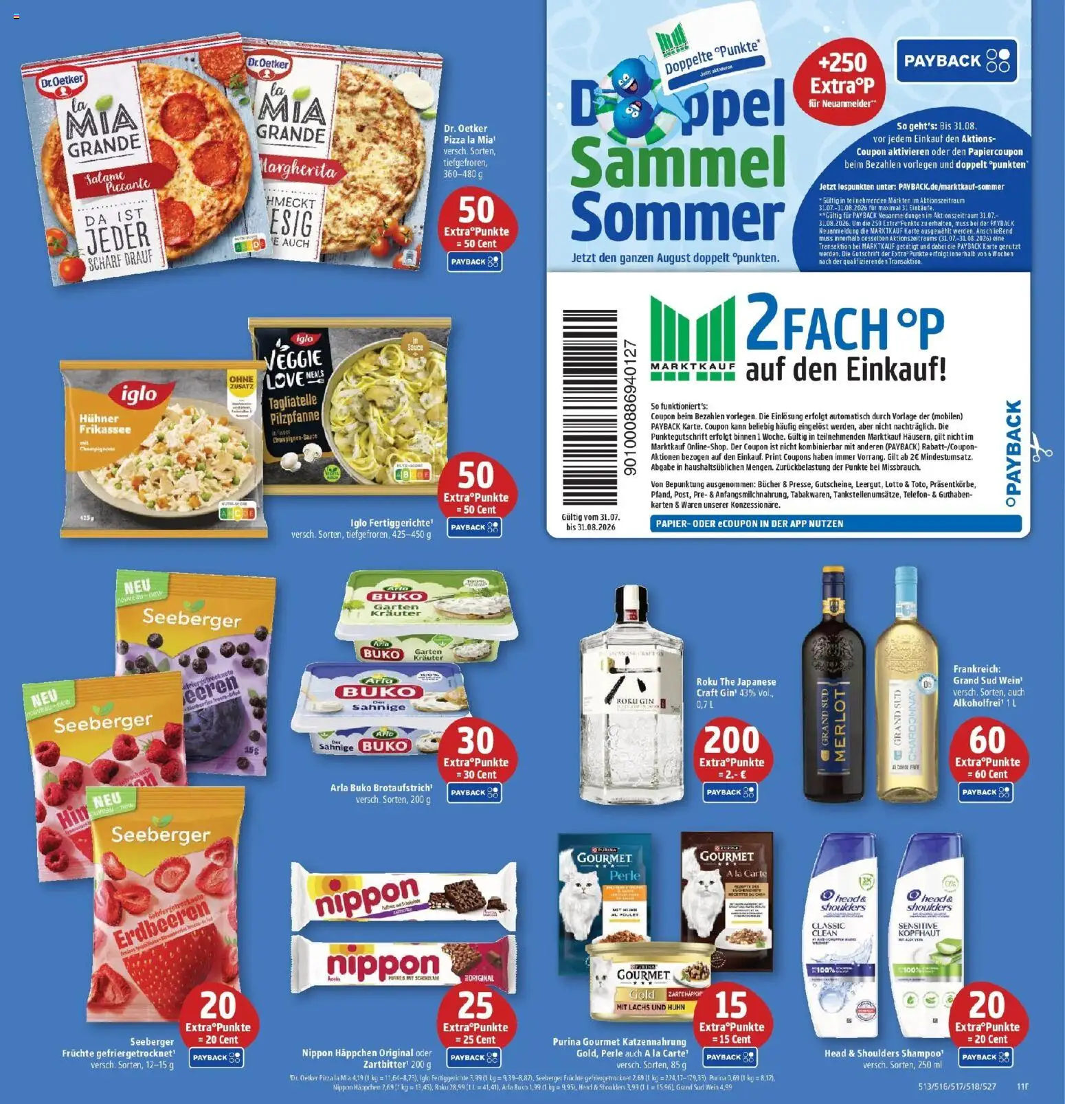 Marktkauf Prospekt Schorndorf (ab 10.08.2026) » Angebote online | Seite: 11 | Produkte: Lachs, Arla buko, Grand sud, Erdbeeren