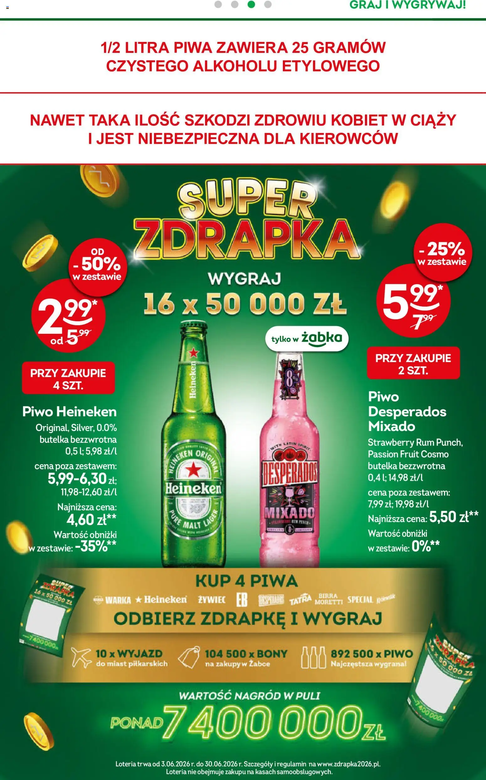 Żabka gazetka od 17.06.2026 | Strona: 24 | Produkty: Warka, Piwo, Rum, Heineken
