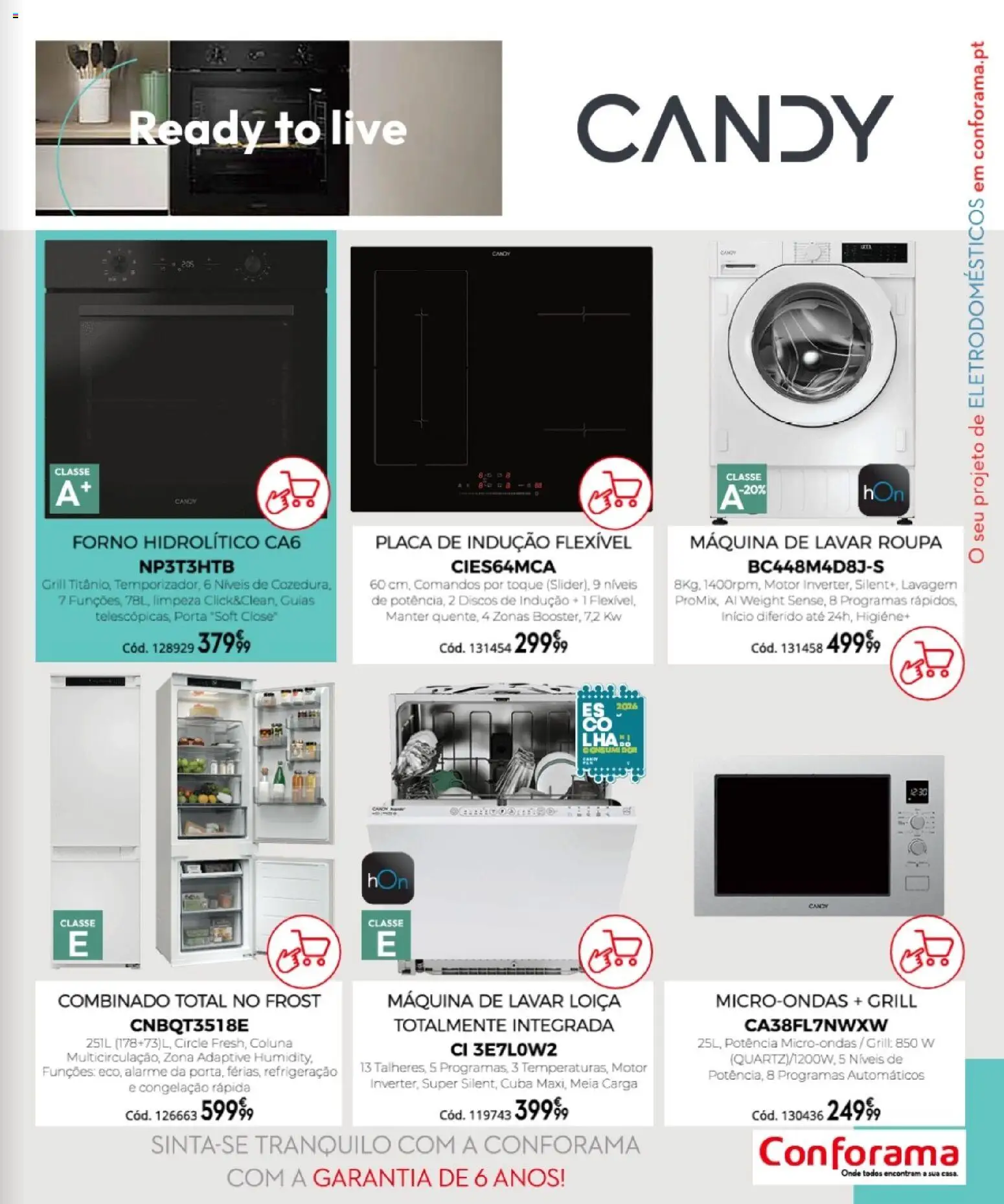 Conforama folheto │ válido de 16.04.2026 | Página: 101 | Produtos: Porta, Forno, Máquina de lavar, Microondas