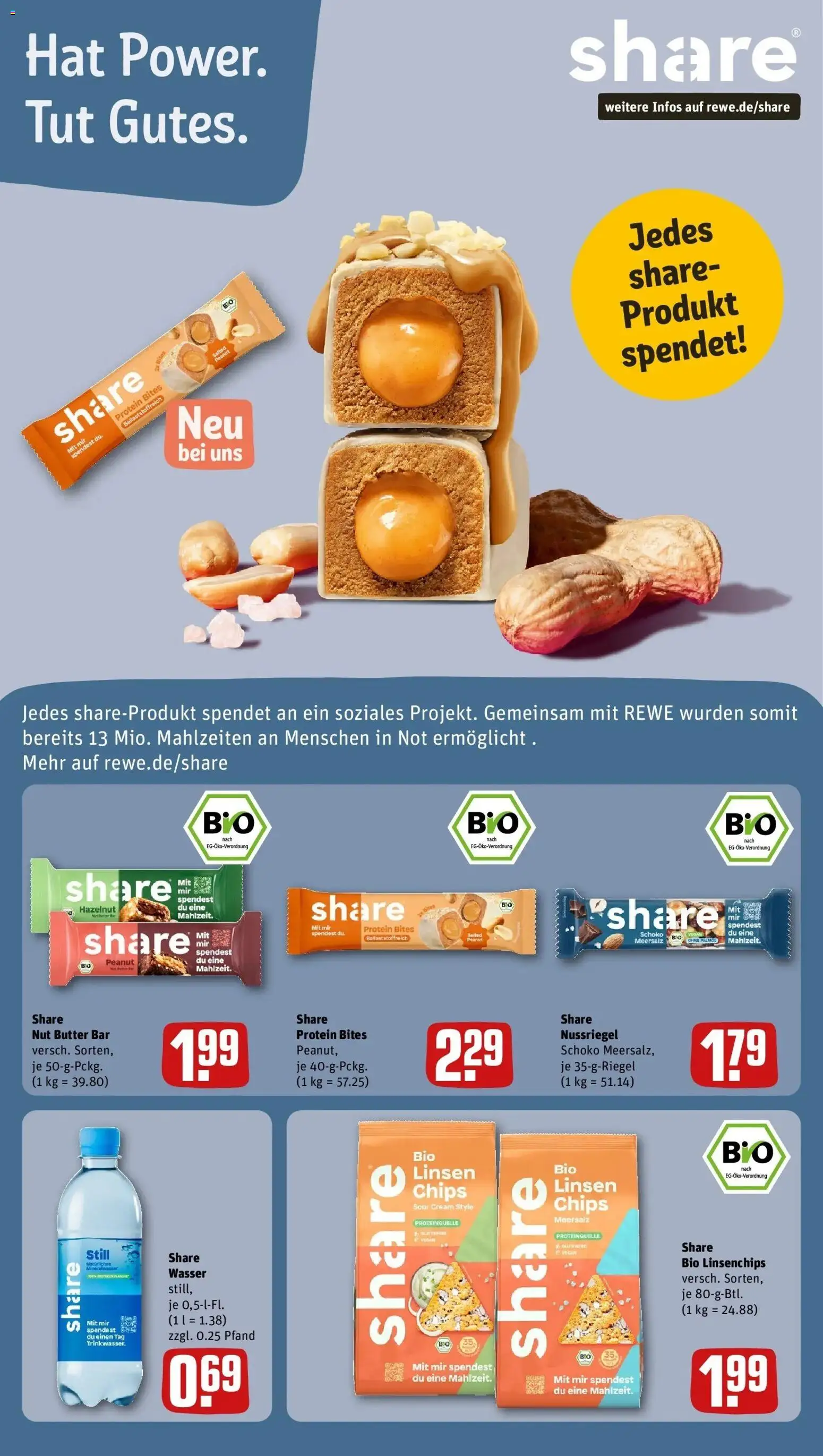 Rewe Prospekt Schwerin – gültig ab 01.06.2026 | Seite: 21 | Produkte: Butter, Wasser, Chips
