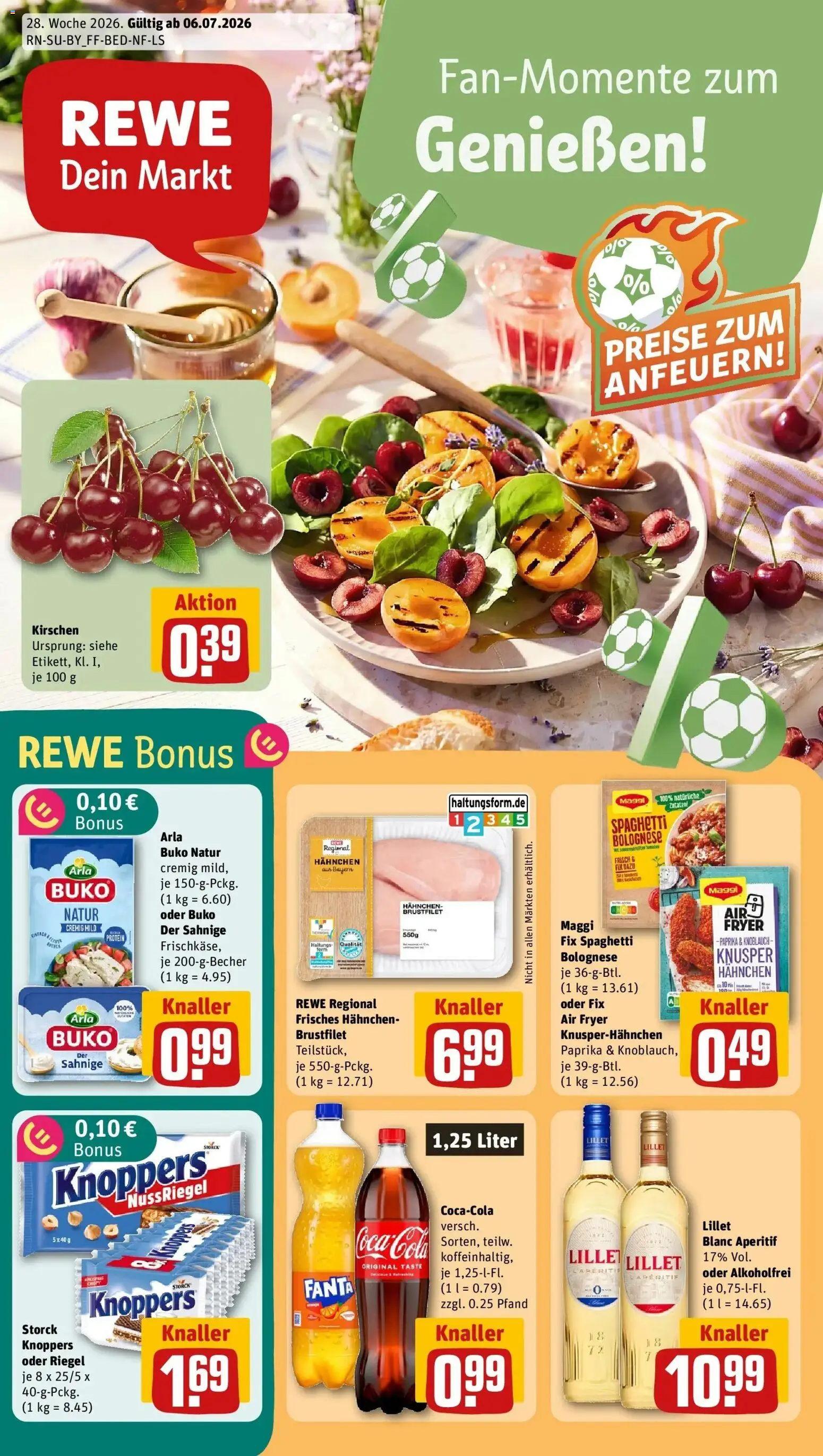 Rewe Prospekt Gräfelfing – gültig ab 06.07.2026 | Seite: 5 | Produkte: Fanta, Maggi, Lillet, Knoblauch