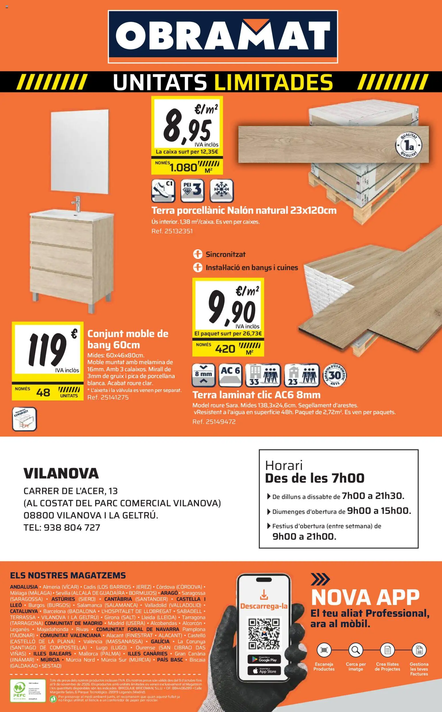 Obramat - Reformas Otono Imprenta Almacenes 37 Vilanova 2026 │ válido desde el 09/10/2026 | Página: 80