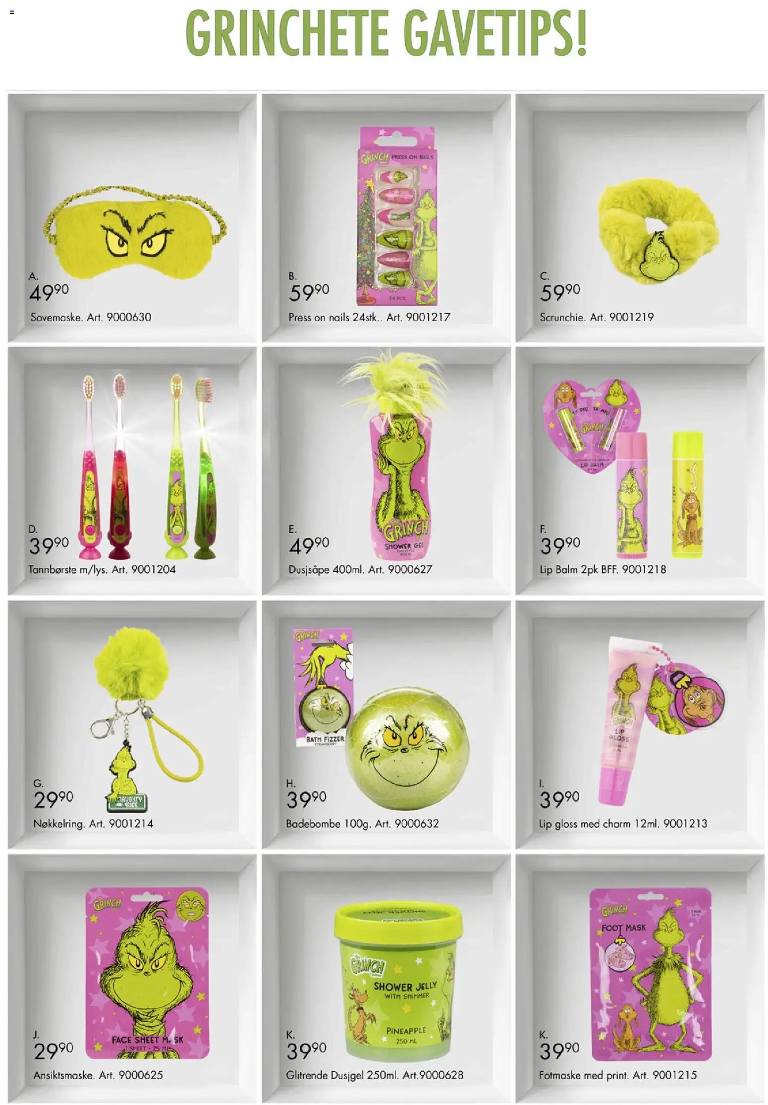 {H1} | Side: 12 | Produkter: Tannbørste, Lip, Badebombe, Dusjgel