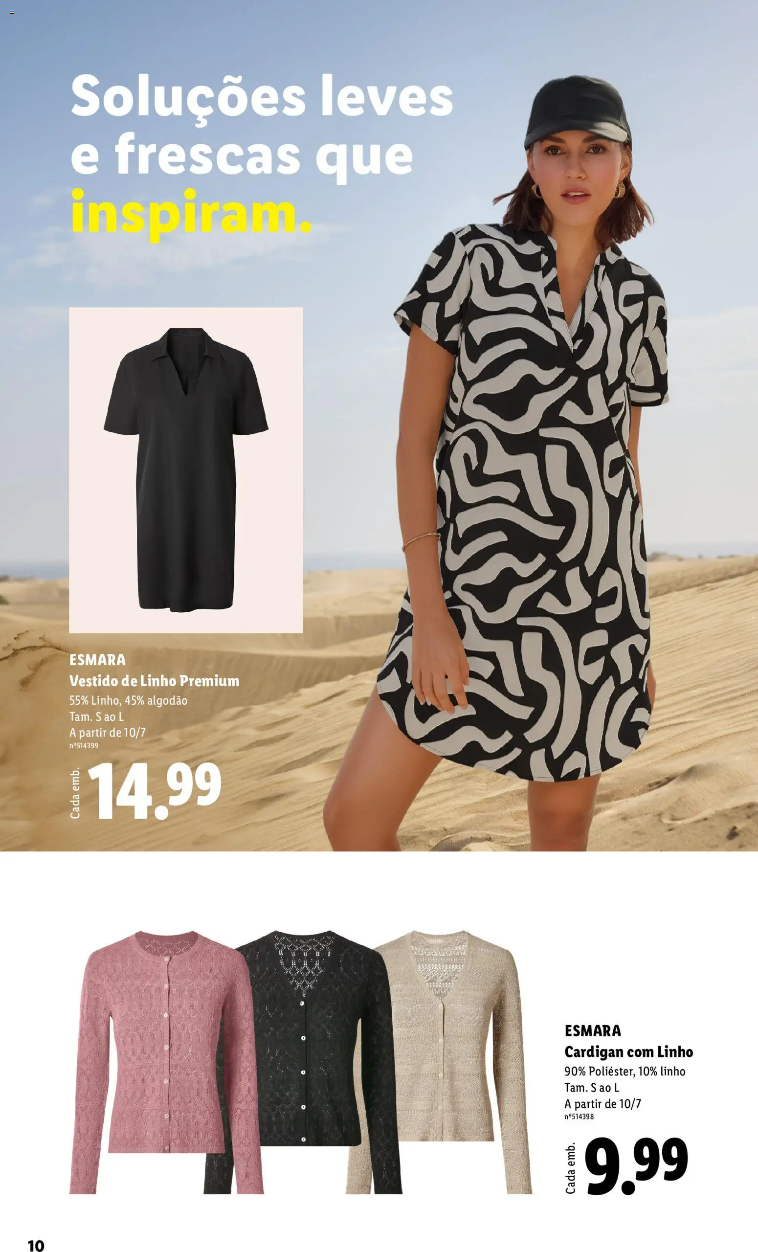 Lidl Folheto Especial │ válido de 08.06.2026 | Página: 10 | Produtos: Vestido, Algodão
