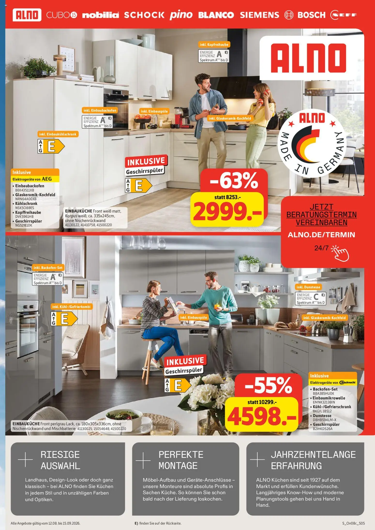 Sconto Küchenspezial – gültig ab 12.08.2026 | Seite: 5 | Produkte: Bosch, Siemens, AEG, Einbauküche