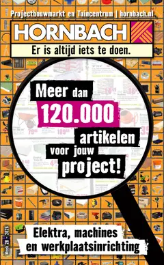 Hornbach folder - Elektra, machines en werkplaastsinrichting - Voorbeeld van een folder van Hornbach, geldig van 06-07-2026
