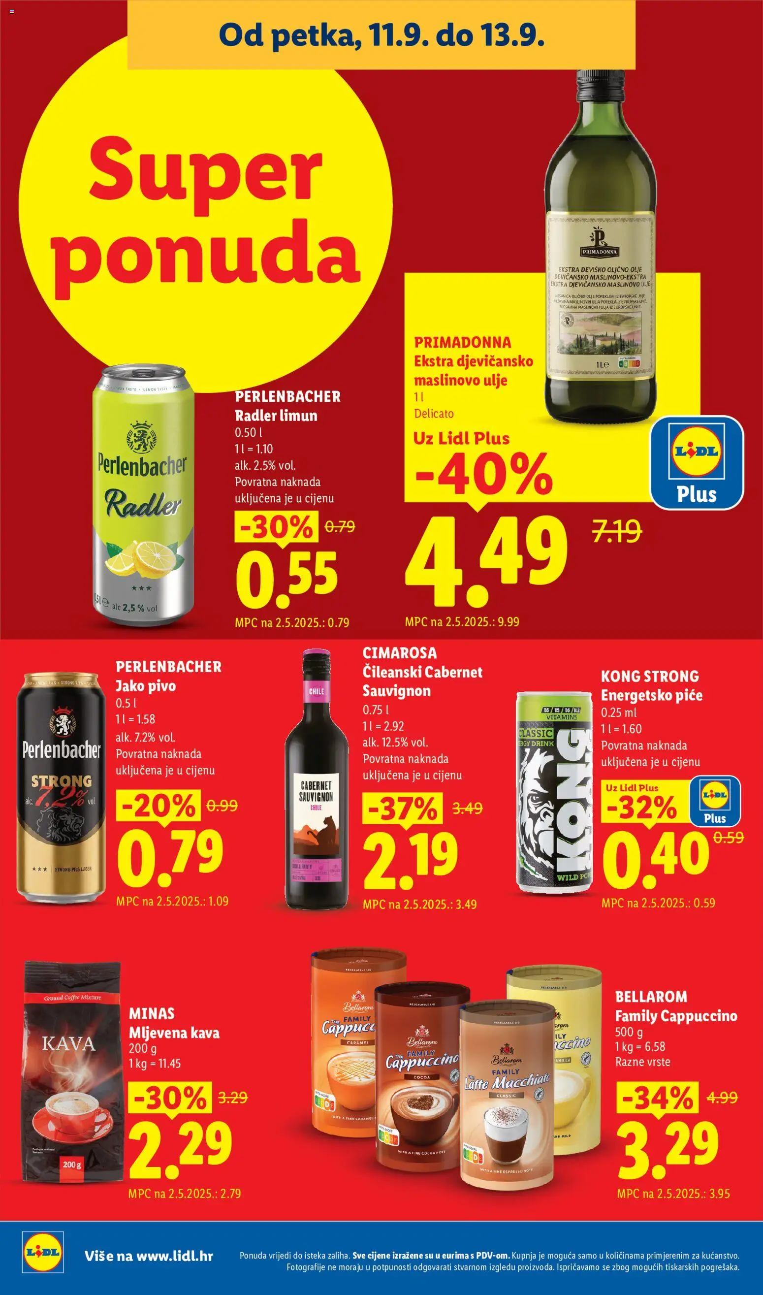 Lidl katalog | vrijedi od 07.09.2026 | Stranica: 74 | Proizvodi: Energetsko piće, Ulje, Maslinovo ulje, Cabernet sauvignon