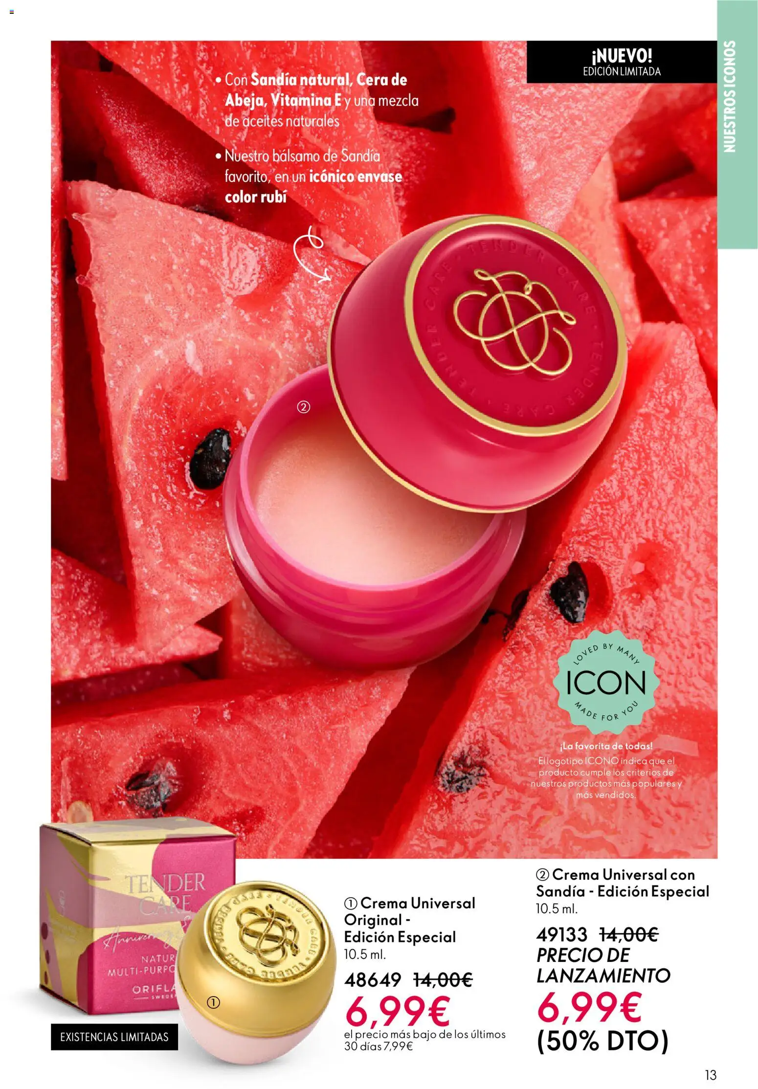 Oriflame - Catálogo Campaña 4 │ válido desde el 11.03.2026 | Página: 13 | Productos: Crema, Sandía