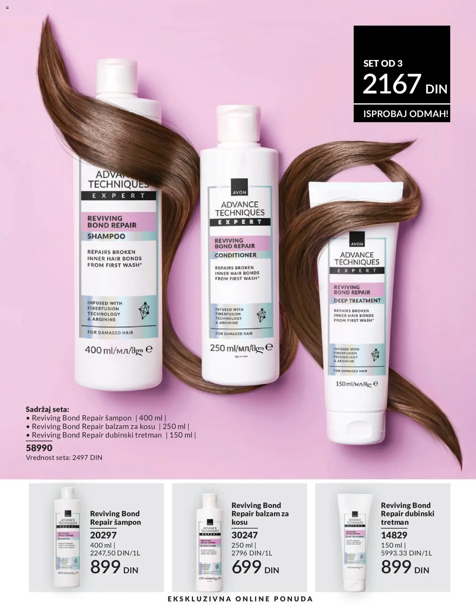 AVON katalog - važi od 01.05.2026 | Strana: 201 | Proizvode: Šampon, Balzam, Balzam za kosu