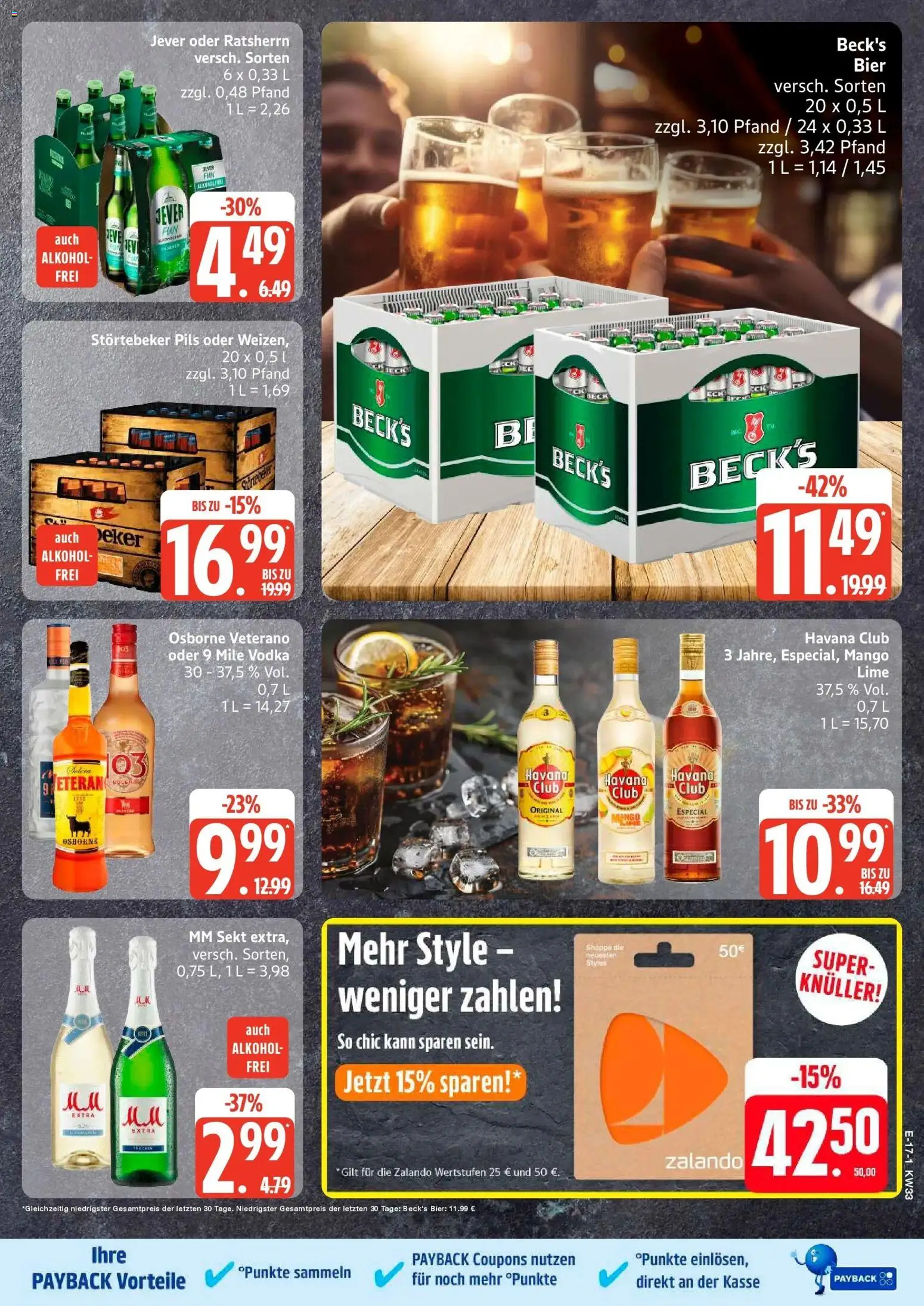Edeka Prospekt Hamburg (ab 10.08.2026) » Angebote Online | Seite: 23 | Produkte: Havana club, Pils, Jever, Vodka