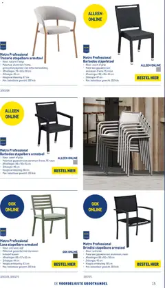 Makro folder - Terras & BBQ - Voorbeeld van een folder van Makro, geldig van 15-04-2026 | Pagina: 16 | Producten: Gewicht, Kussen