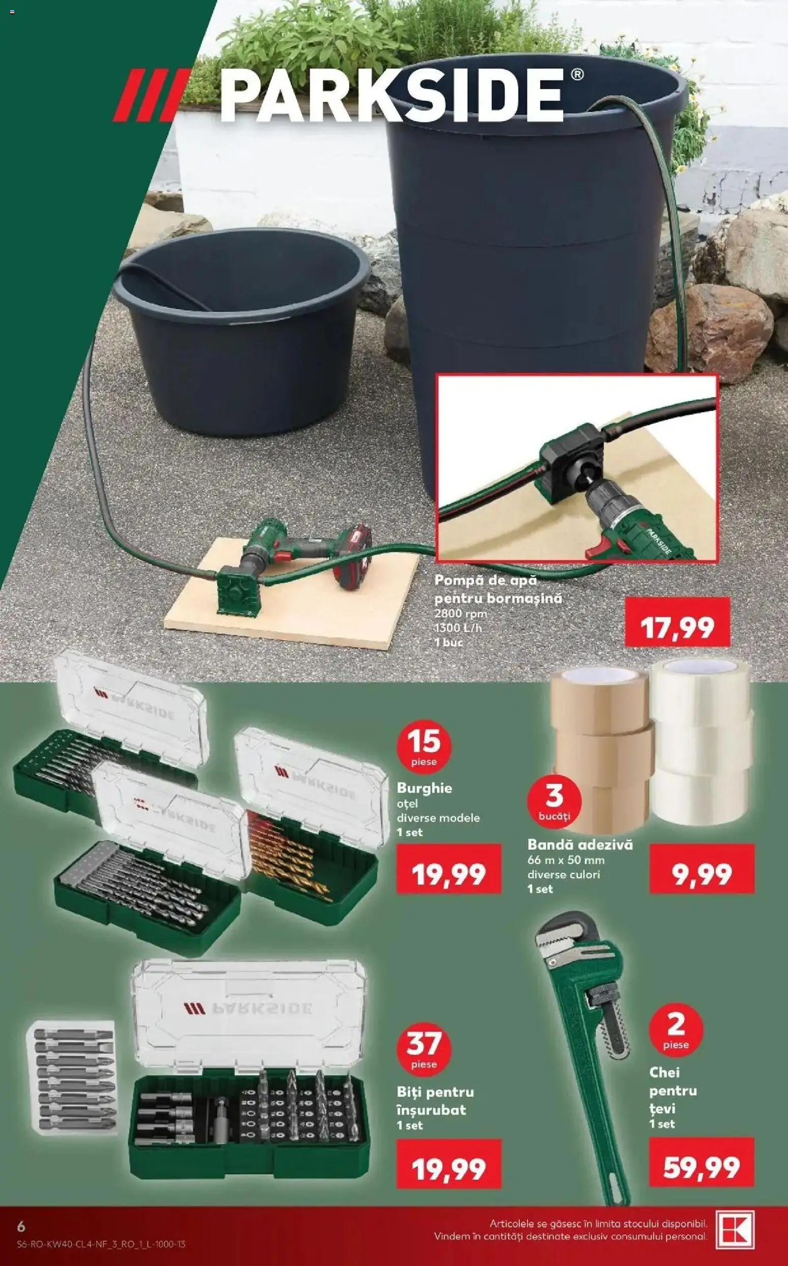 Kaufland Alba Iulia 30.09.2026 - Revista si Oferta | Pagină: 6 | Produse: Parkside, Apă