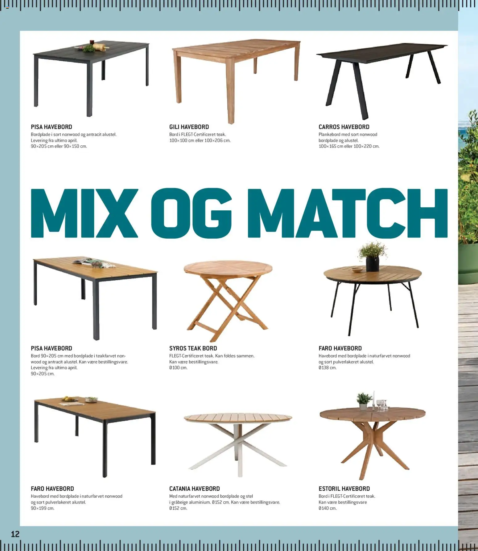 XL-BYG tilbudsavis – gyldig fra 08.01.2026 | Side: 12 | Produkter: Bord