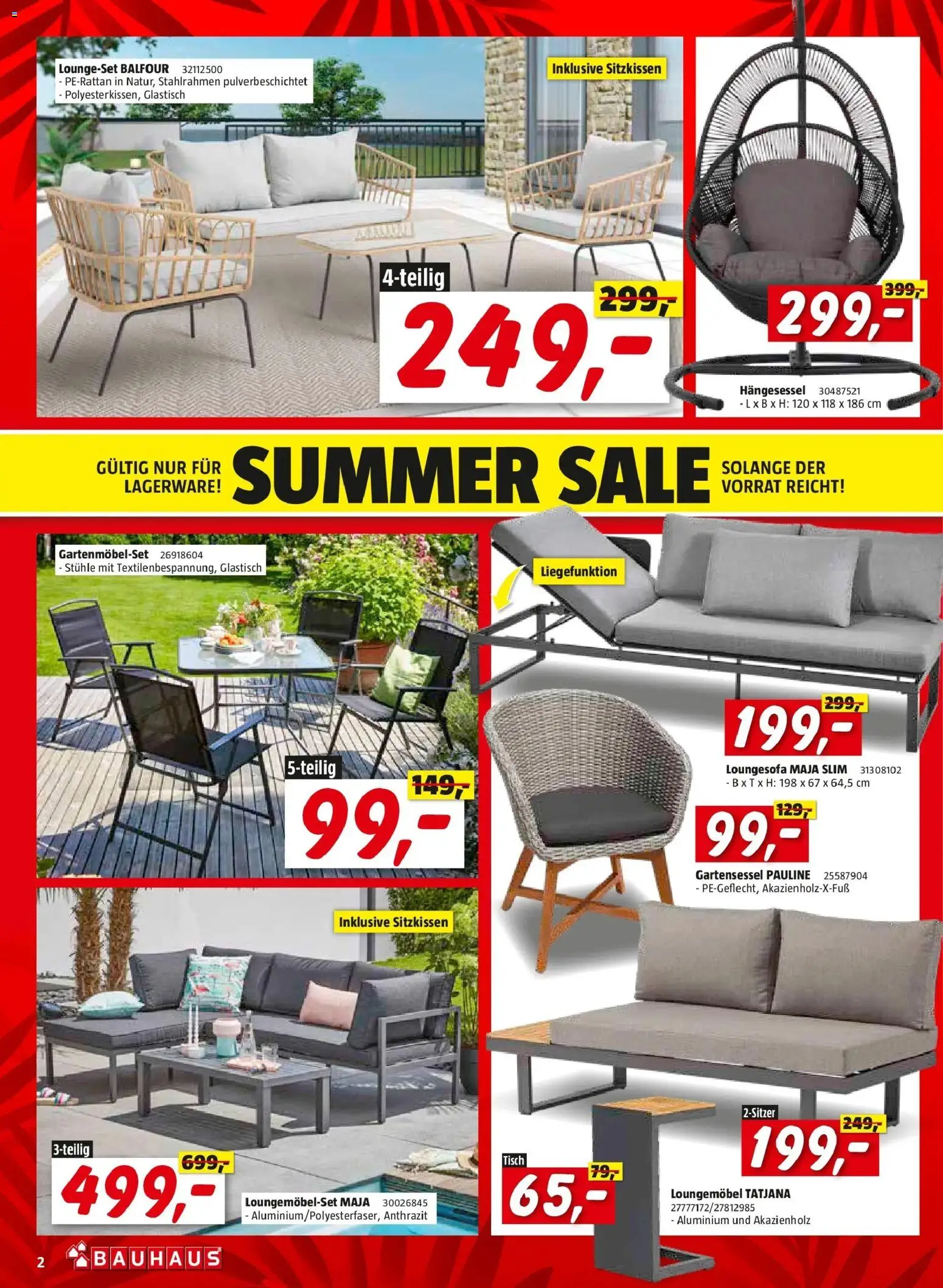Bauhaus Summer Sale -Bad Fischau, Bregenz gültig ab 05.08.2026 | Seite: 2 | Produkte: Tisch