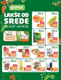 Gomex katalog Lakše od srede - pregled Gomex kataloga - važi od 14.10.2026