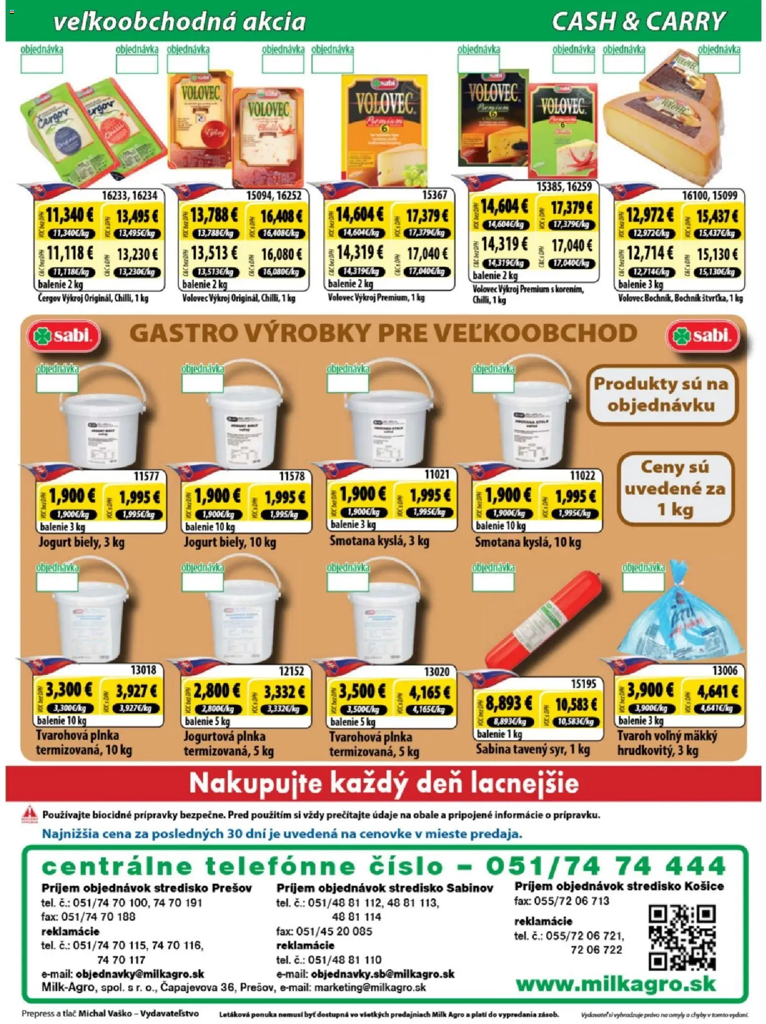 Nové Milk Agro akcie – leták je platný od 29.04.2026 | Strana: 8 | Produkty: Jogurt, Smotana, Tvaroh