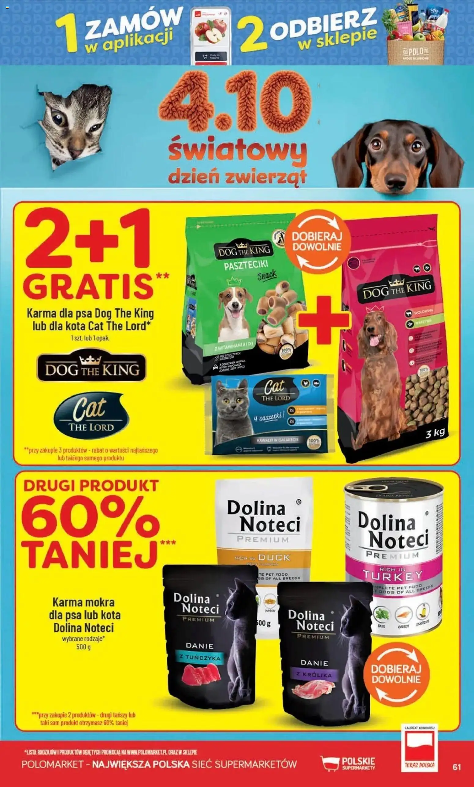 Nowa POLOmarket gazetka od jutra 30.09.2026 | Strona: 61 | Produkty: Karma mokra, Karma dla psa, Saszetki, Wołowina