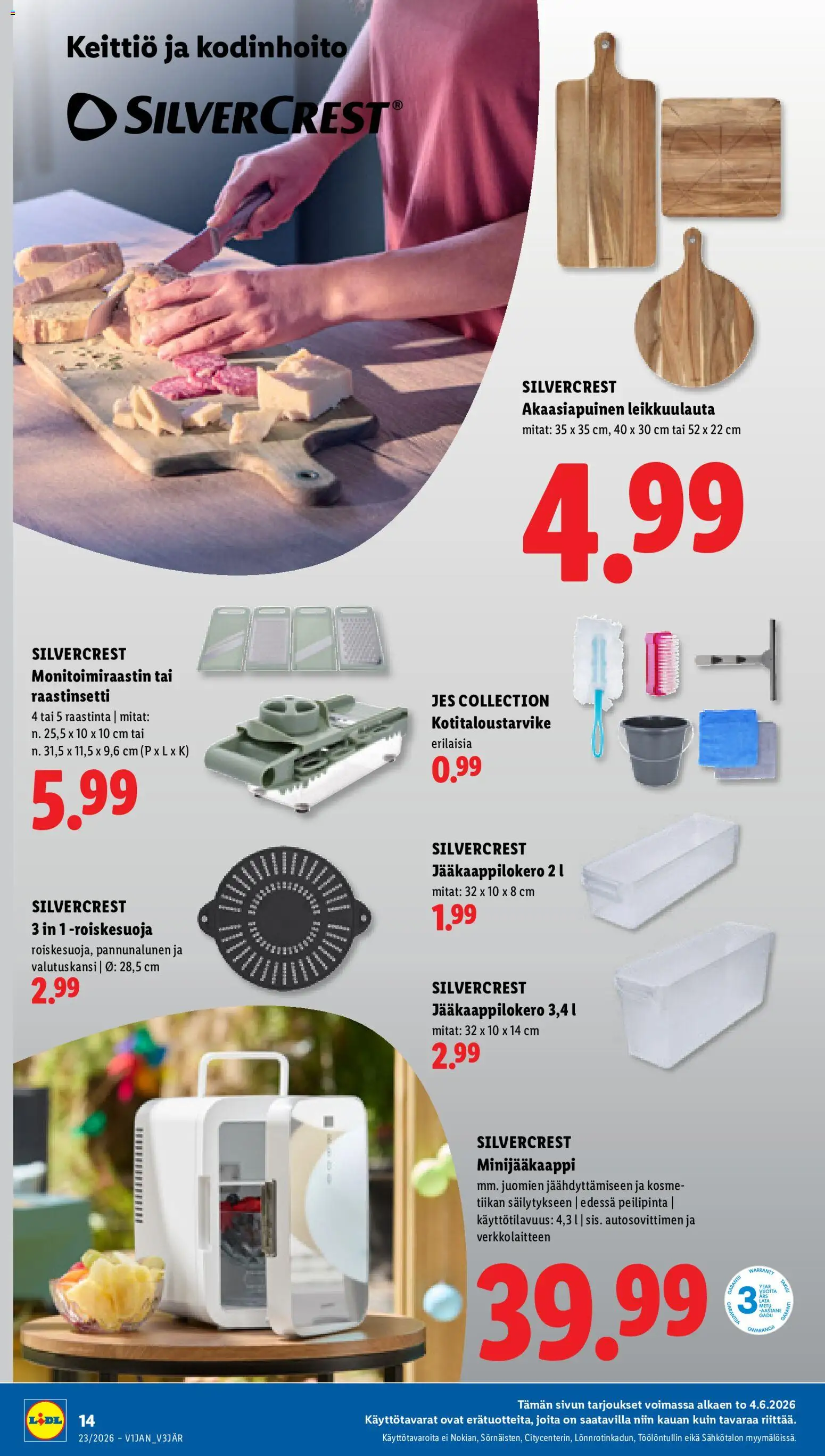 Lidl tarjoukset - Tampere – voimassa 04.06.2026 alkaen | Sivu: 18 | Tuotteet: Keittiö