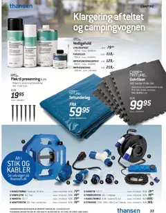 Thansen - Tilbudsavis gyldig fra 24/06/2026 | Side: 33 | Produkter: Stik, USB, Kabler