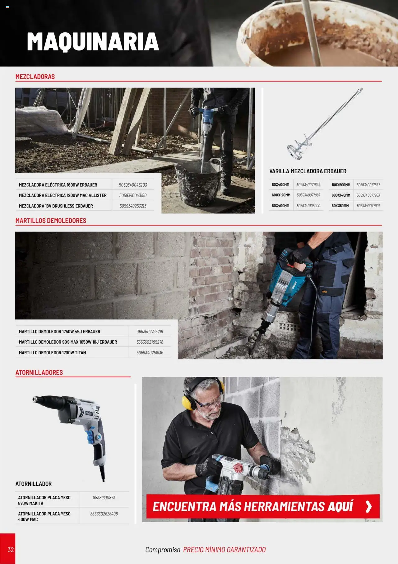 Brico Depôt Catálogo Construcción │ válido desde el 01/04/2025 | Página: 32 | Productos: Mac, Herramientas
