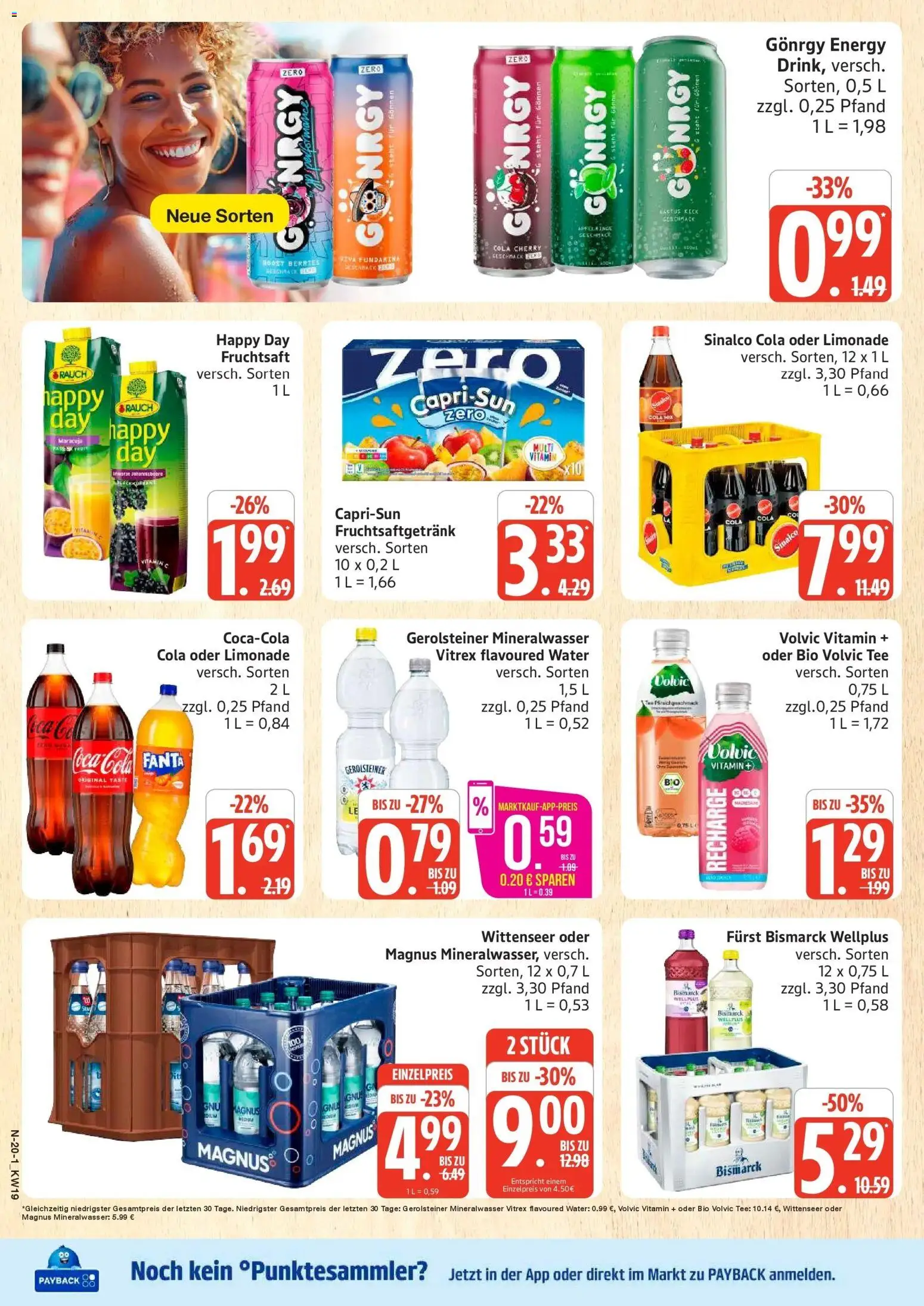 Marktkauf Prospekt Cuxhaven	 – gültig ab 04.05.2026 | Seite: 20 | Produkte: Limonade, Tee, Fruchtsaft, Gerolsteiner