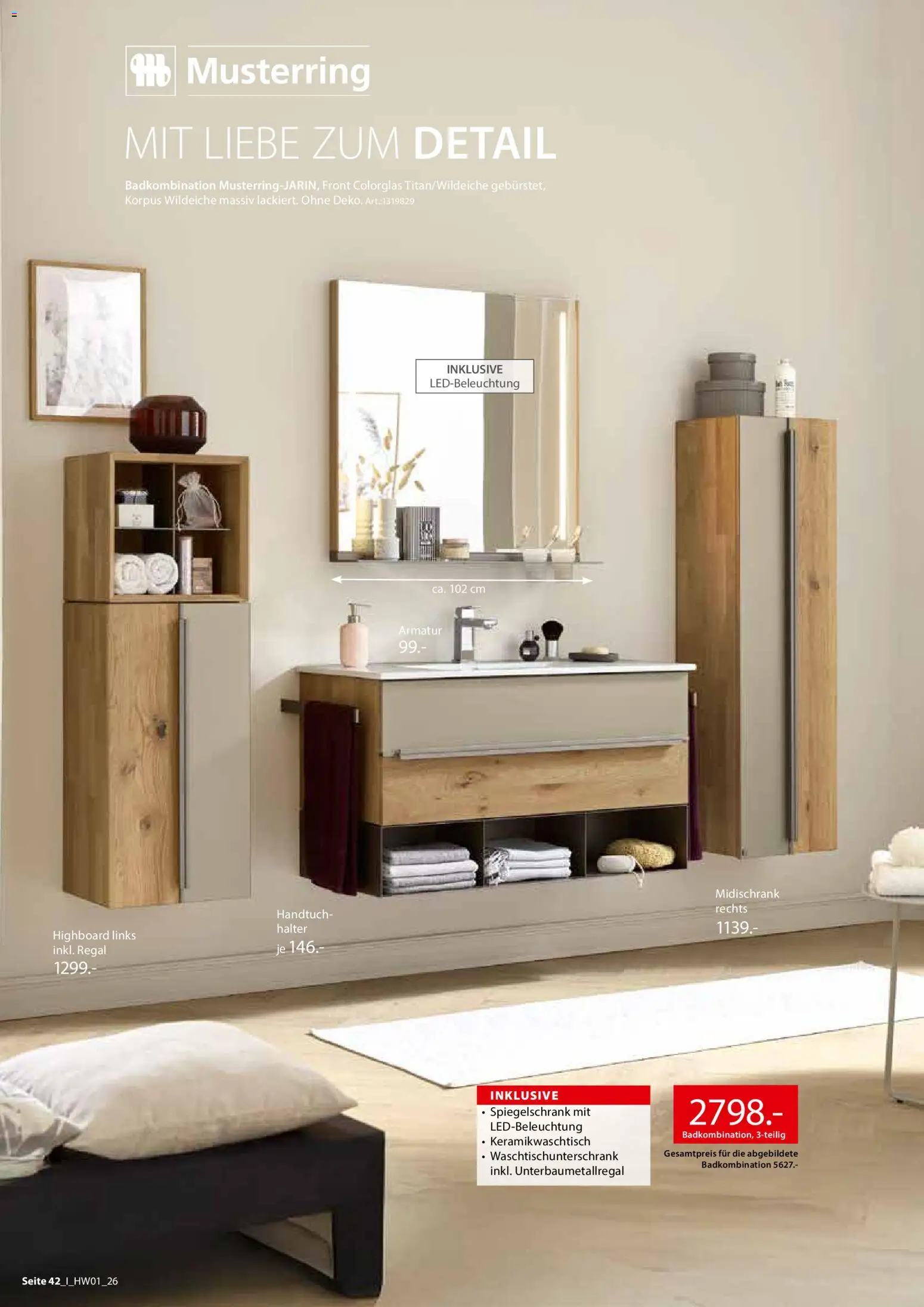 Zurbrüggen Hochwert Spezial – gültig ab 27.03.2026 | Seite: 42 | Produkte: HIghboard, Regal, Armatur, Spiegelschrank