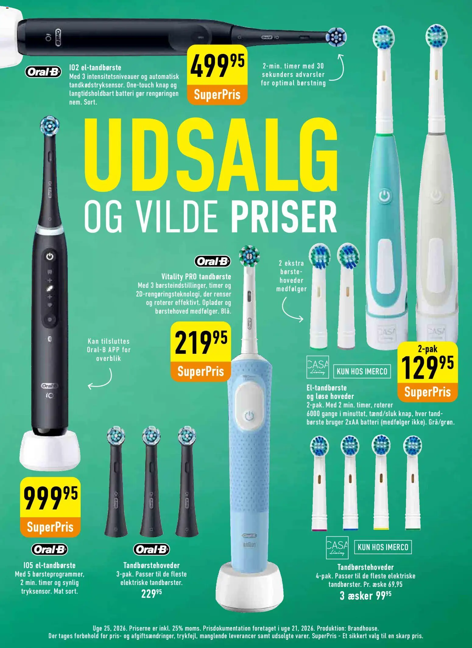 Imerco tilbudsavis – gyldig fra 12.06.2026 | Side: 16 | Produkter: Børste, Tandbørste, Eltandbørste, Batteri