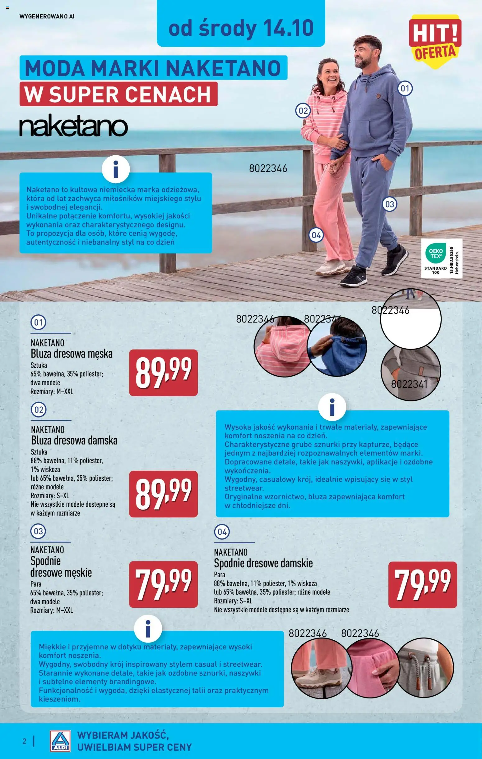 Aldi Polsko leták - Ostatnie sztuki w wybranych sklepach od 14.10.2026 | Strana: 2