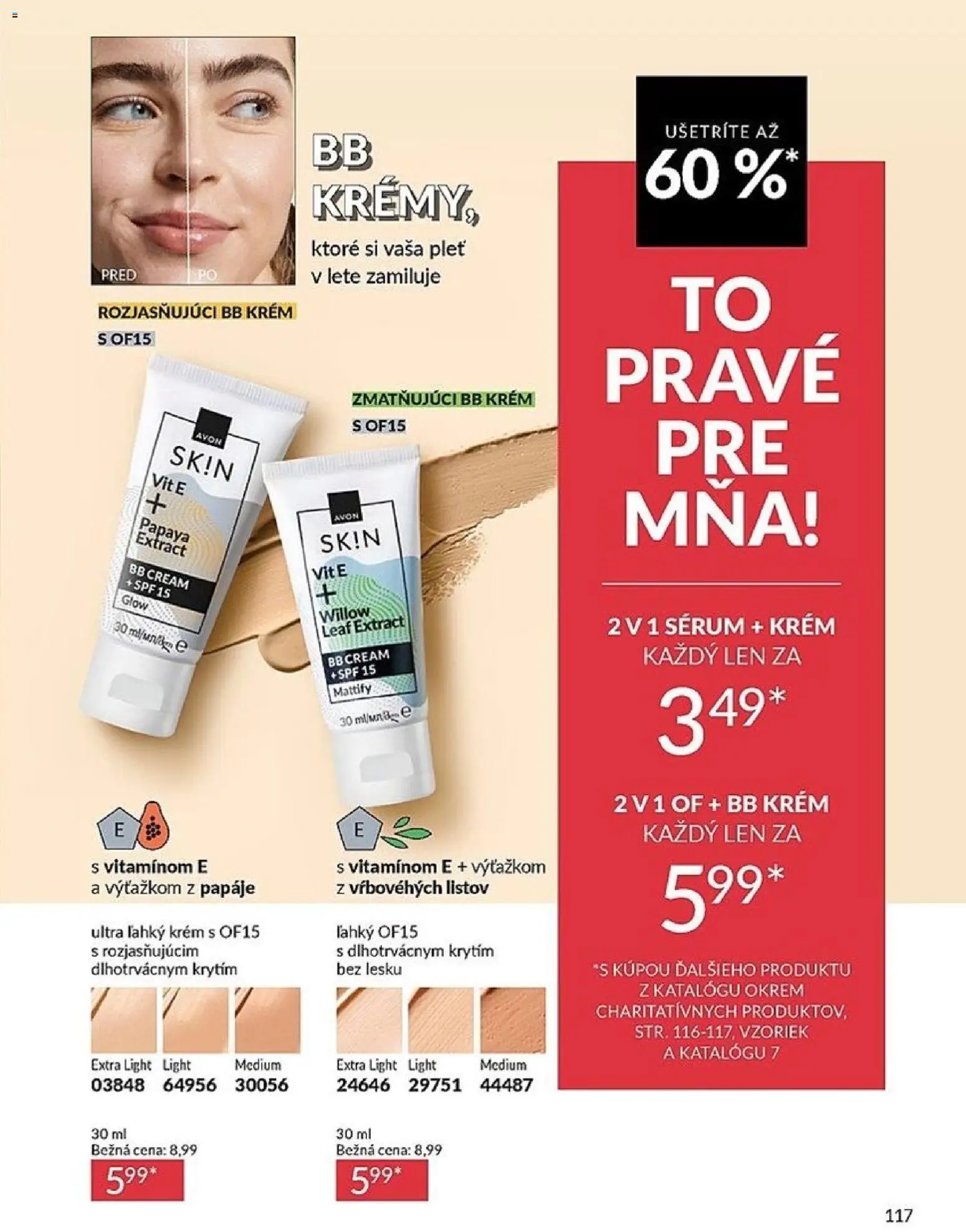 Nové Avon akcie – leták je platný od 01.06.2026 | Strana: 117 | Produkty: BB krém, Krém