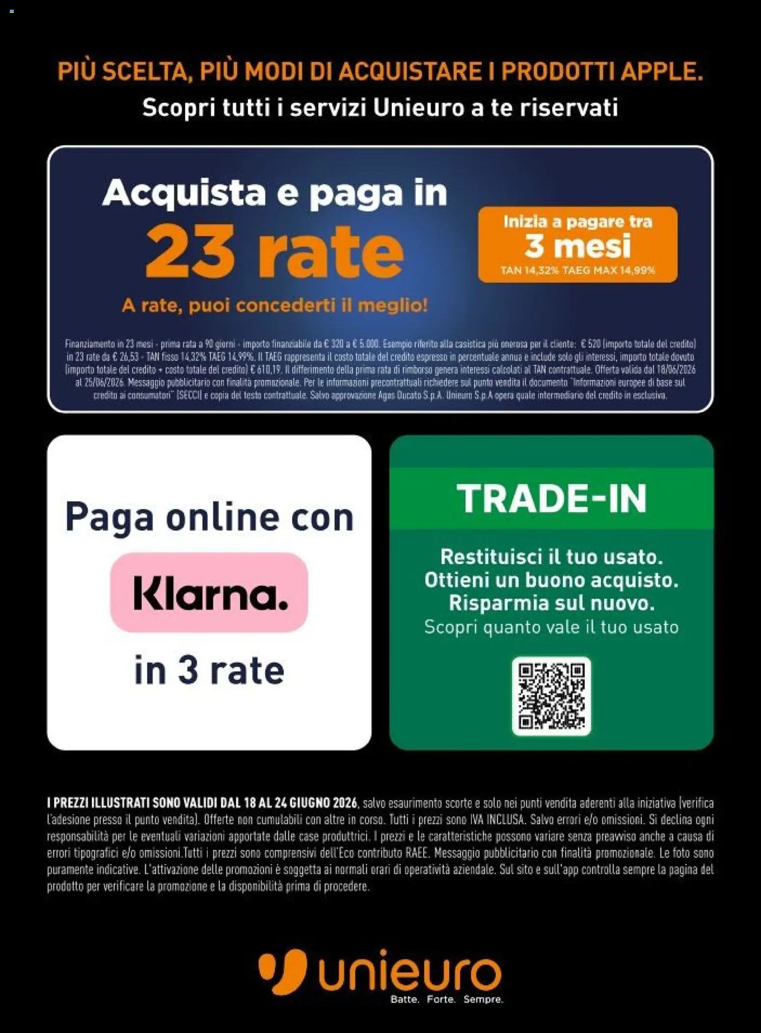 Volantino Unieuro del 17.06.2026 | Pagina: 14