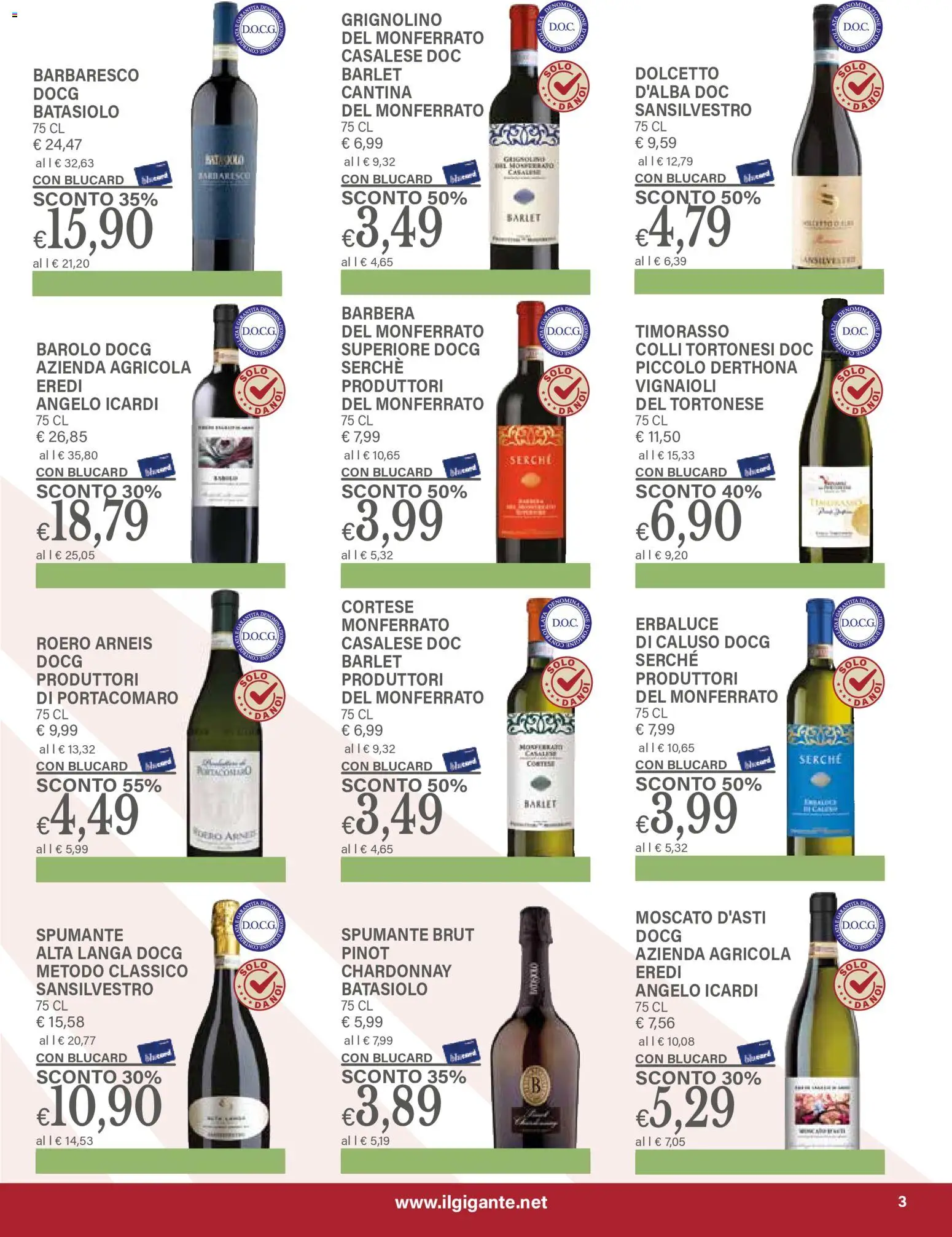 Volantino Il Gigante del 10/09/2026 | Pagina: 3 | Prodotti: Spumante