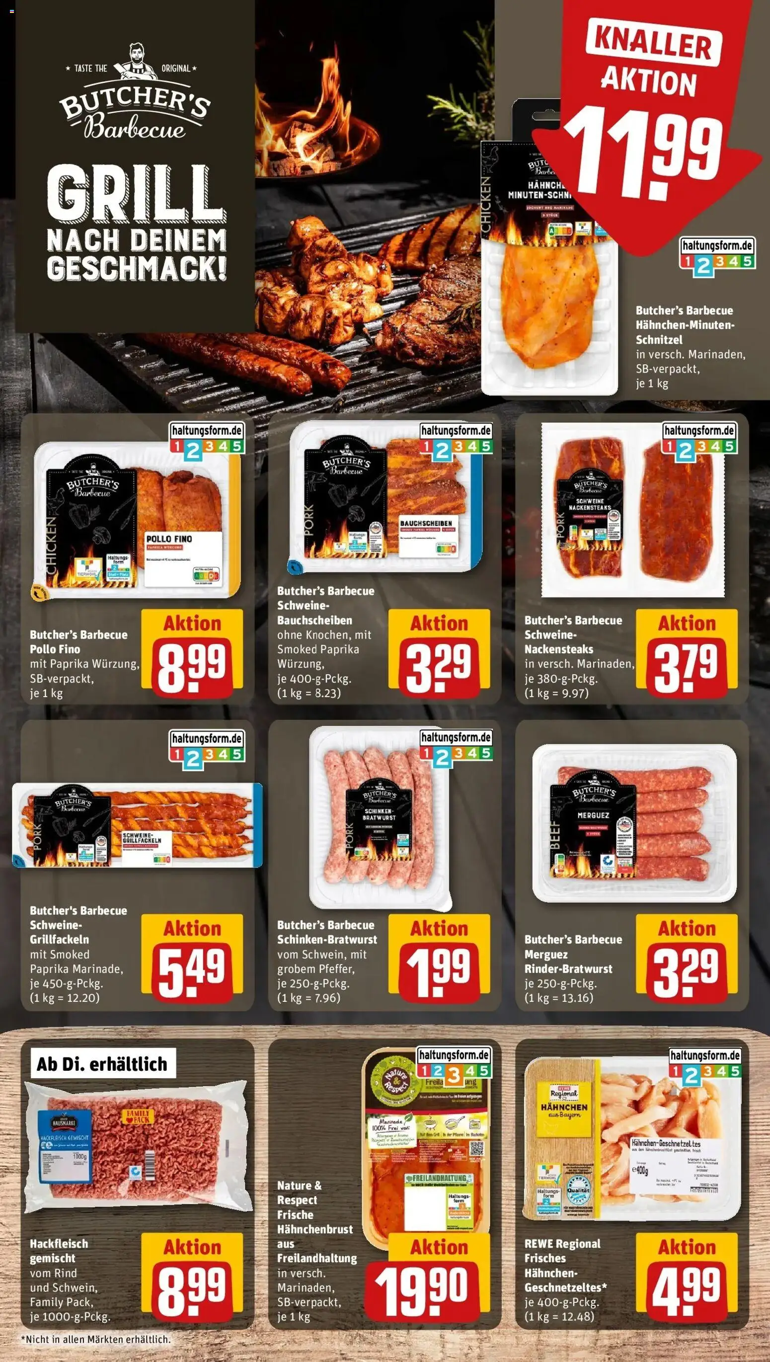 REWE Prospekt ab 31.08.2026 zum Blättern » Angebote | Seite: 9 | Produkte: Grill, Bratwurst, Schnitzel, Paprika