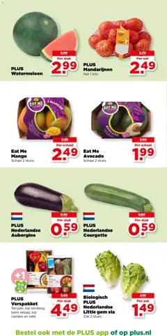 Eat Me Mango, Schaal 2 stuks - Voorbeeld van een folder van Plus, geldig van 01-07-2026 | Pagina: 20 | Producten: Servies, Antipasti, Kip, Watermeloen