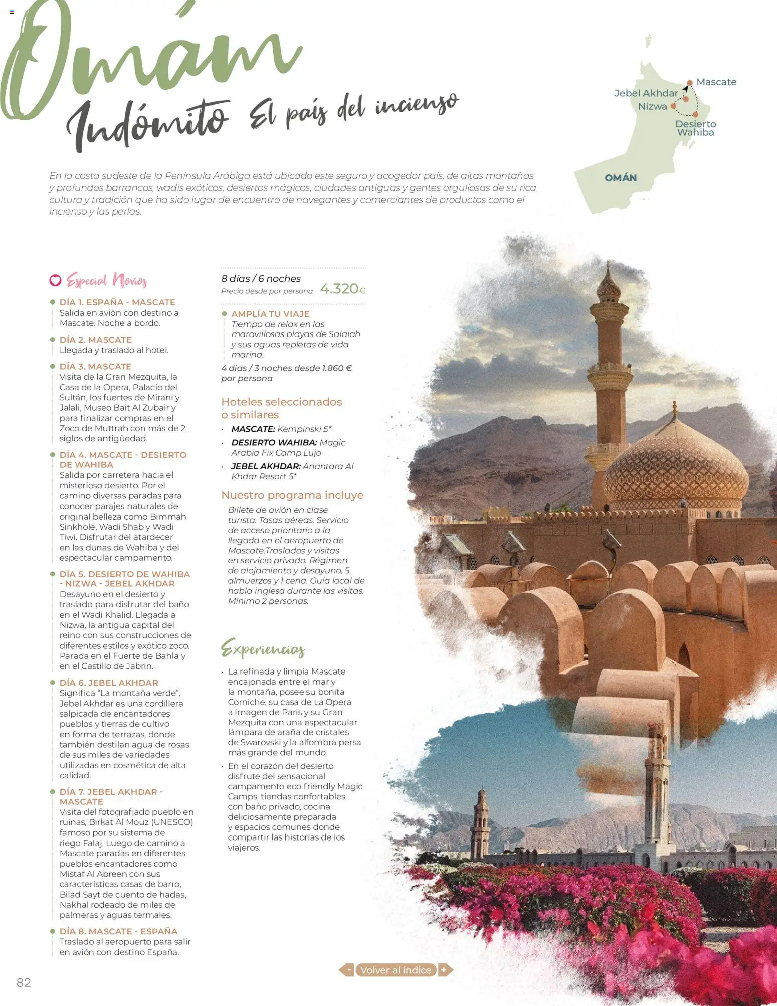Viajes El Corte Inglés - Catálogo Tourmundial Premium │ válido desde el 01.01.2026 | Página: 84 | Productos: Palmeras, Cocina, Baño, Alfombra