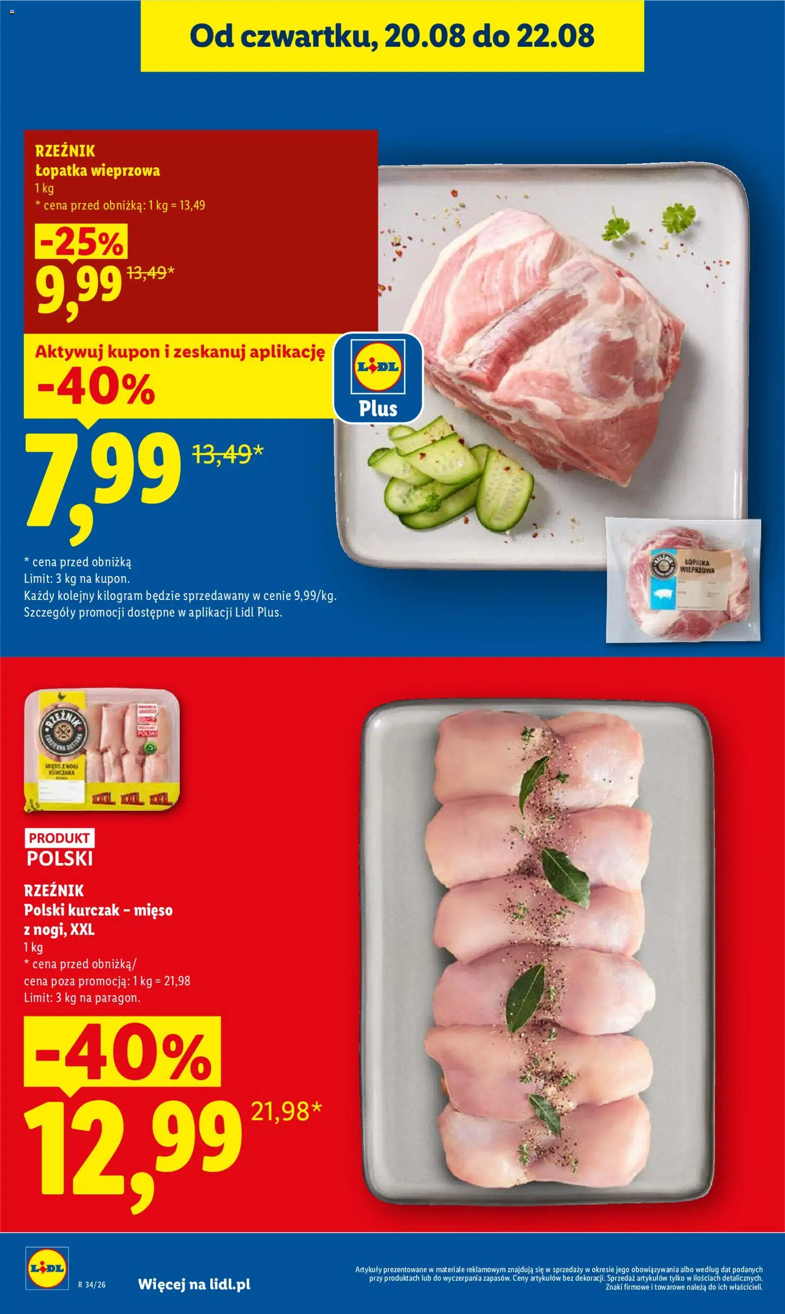 Lidl Polsko leták od 20.08.2026 | Strana: 10 | Produkty: Lopatka