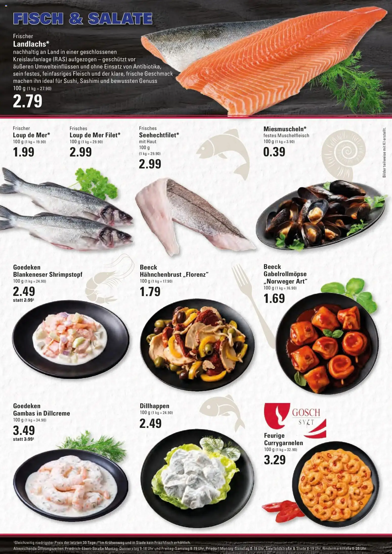 Edeka Prospekt Hamburg (ab 07.09.2026) » Angebote Online | Seite: 6 | Produkte: Fisch, Bilder, Fleisch, Uhr