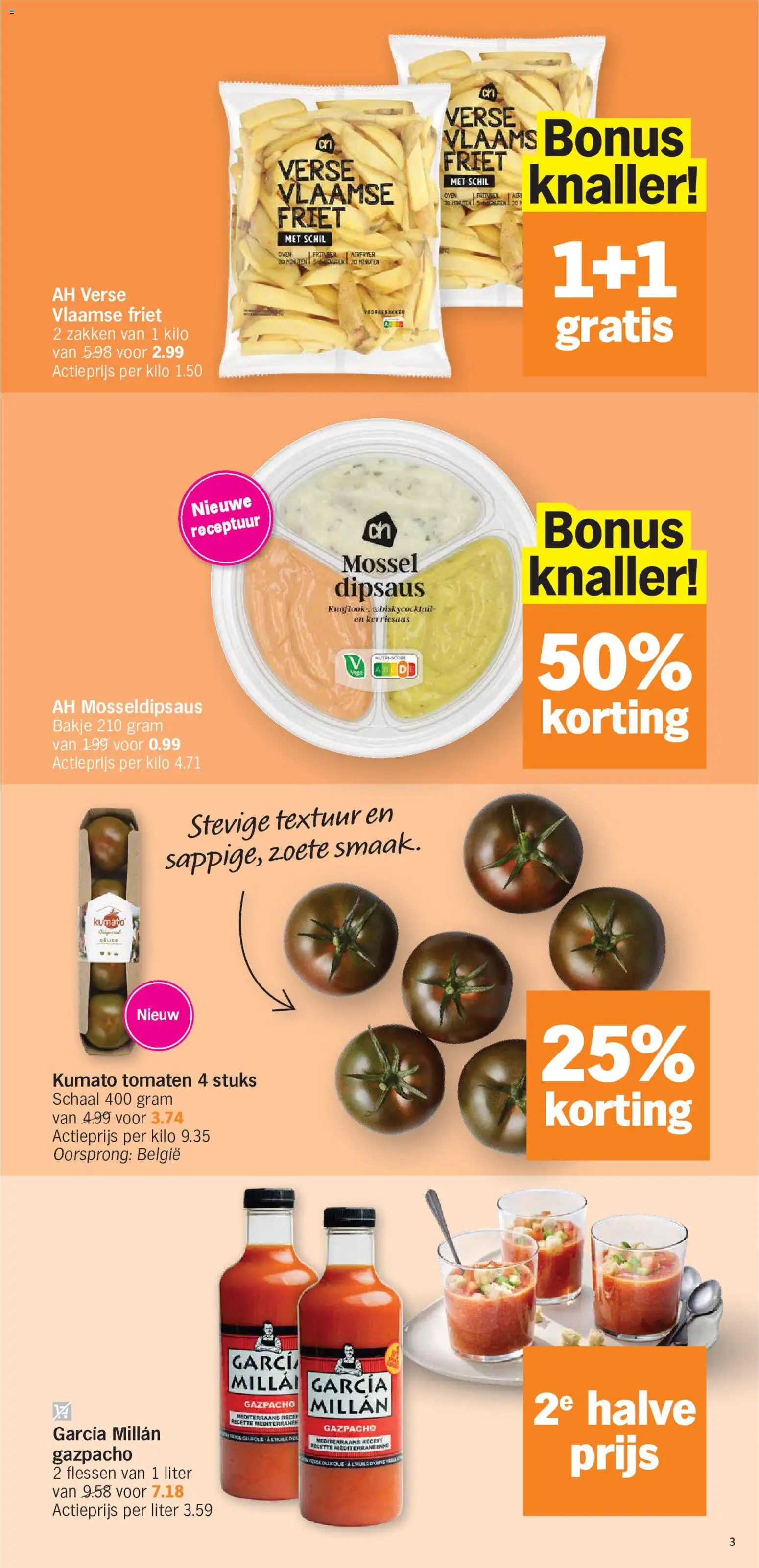 {H1} | Pagina: 3 | Producten: Tomaten, Friet, Oven, Schaal
