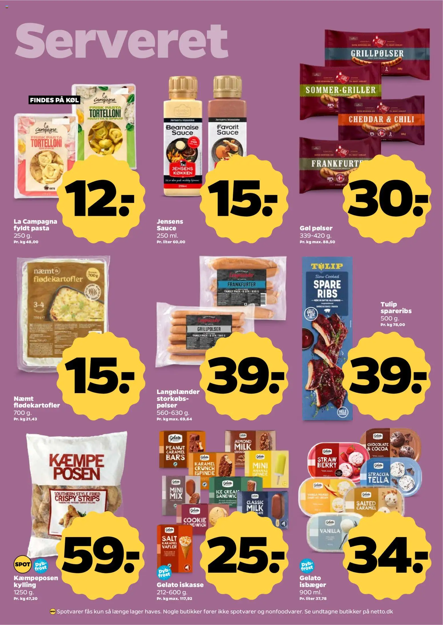 Netto tilbudsavis – gyldig fra 08/08/2026 | Side: 15 | Produkter: Ribs, Ananas, Pasta, Vafler