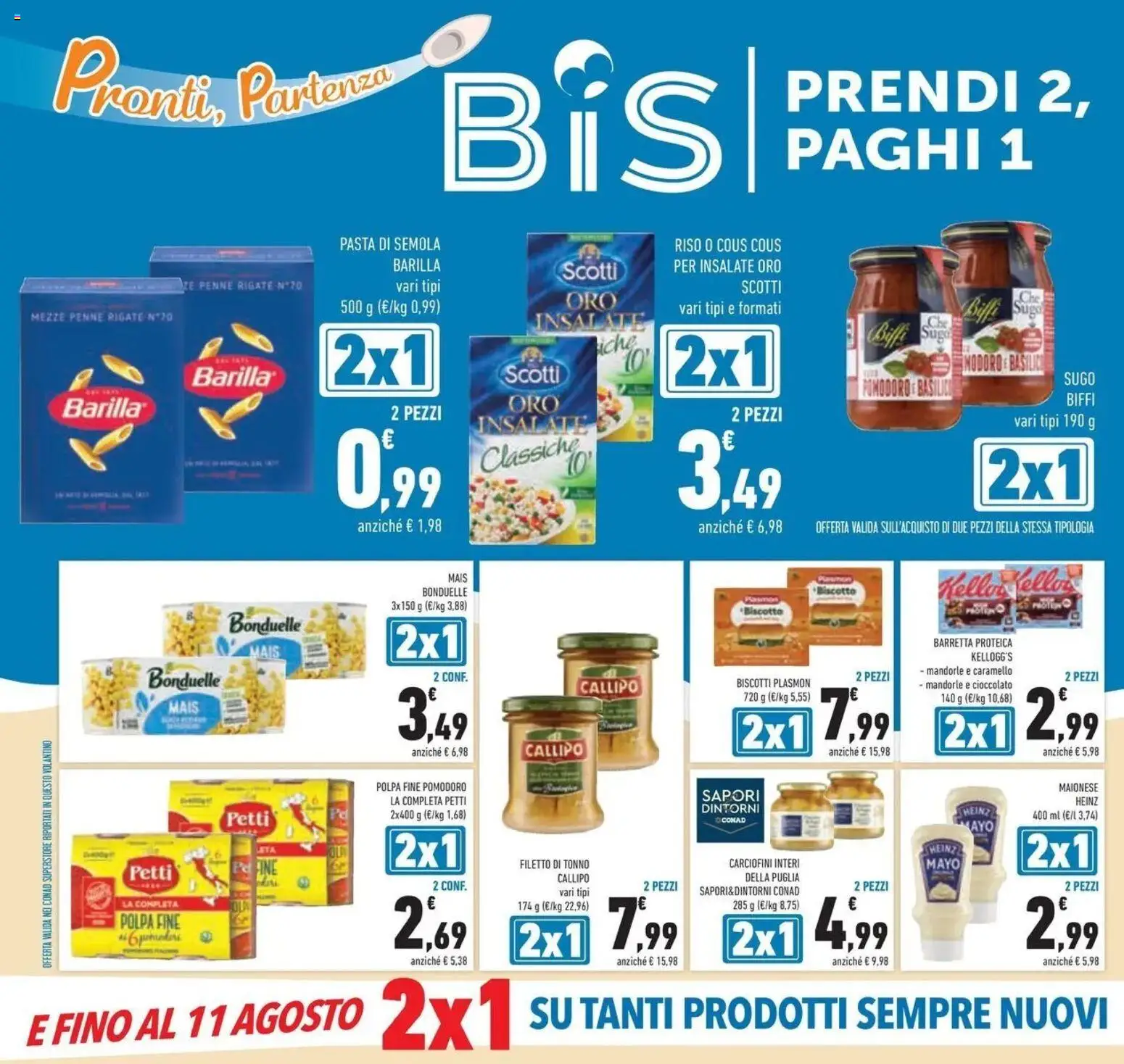 Volantino Conad del 14/07/2026 | Pagina: 6 | Prodotti: Filetto, Barretta, Barretta proteica, Sugo