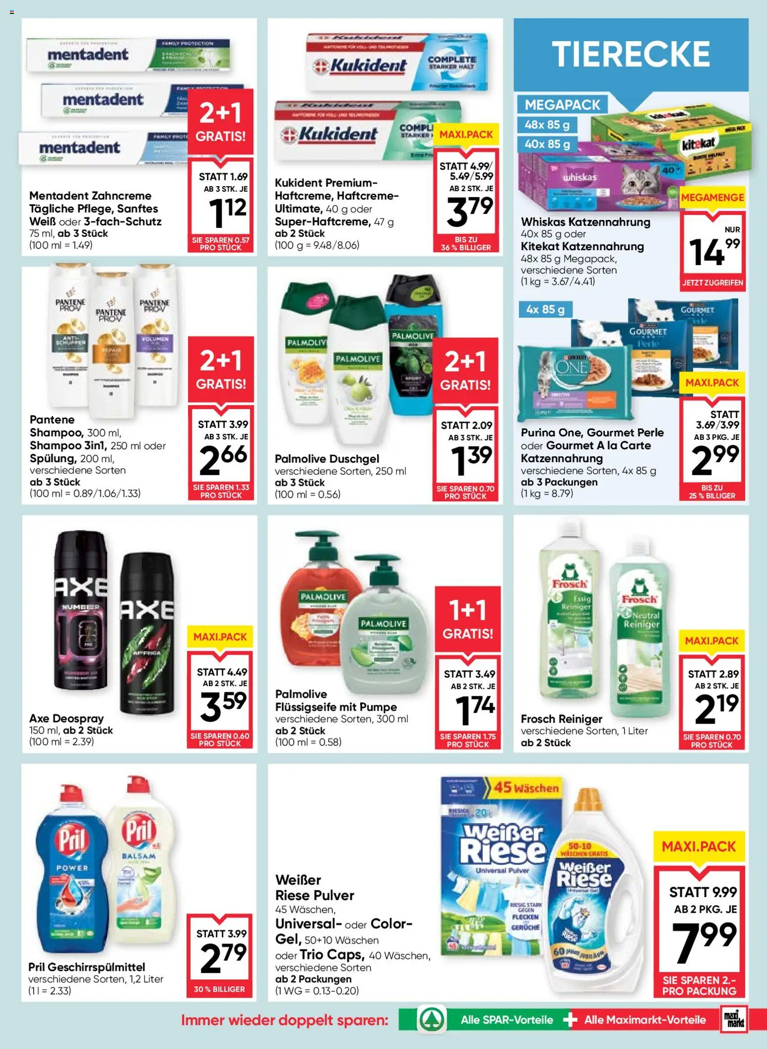 Maximarkt Flugblatt gültig ab 17.09.2026 | Seite: 15 | Produkte: Geschirrspülmittel, Shampoo, Duschgel