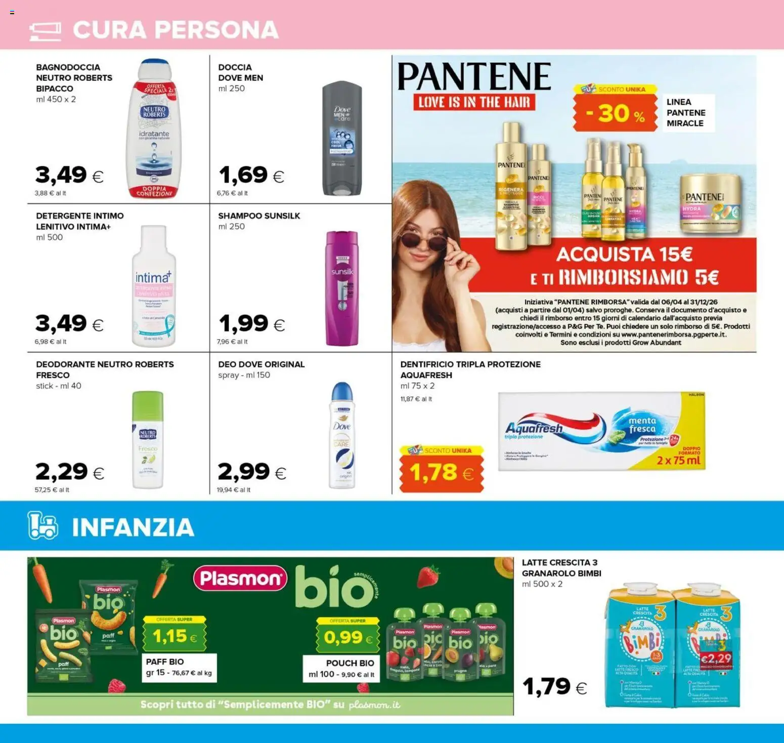 Volantino Oasi del 16/07/2026 | Pagina: 18 | Prodotti: Dentifricio, Detergente, The, Doccia