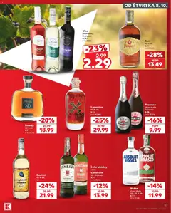 Kaufland SK Komárno - amely érvényes a következő dátumtól: 2026.10.08. | Oldal: 57 | Termékek: Whiskey, Prosecco, Jameson, Vodka