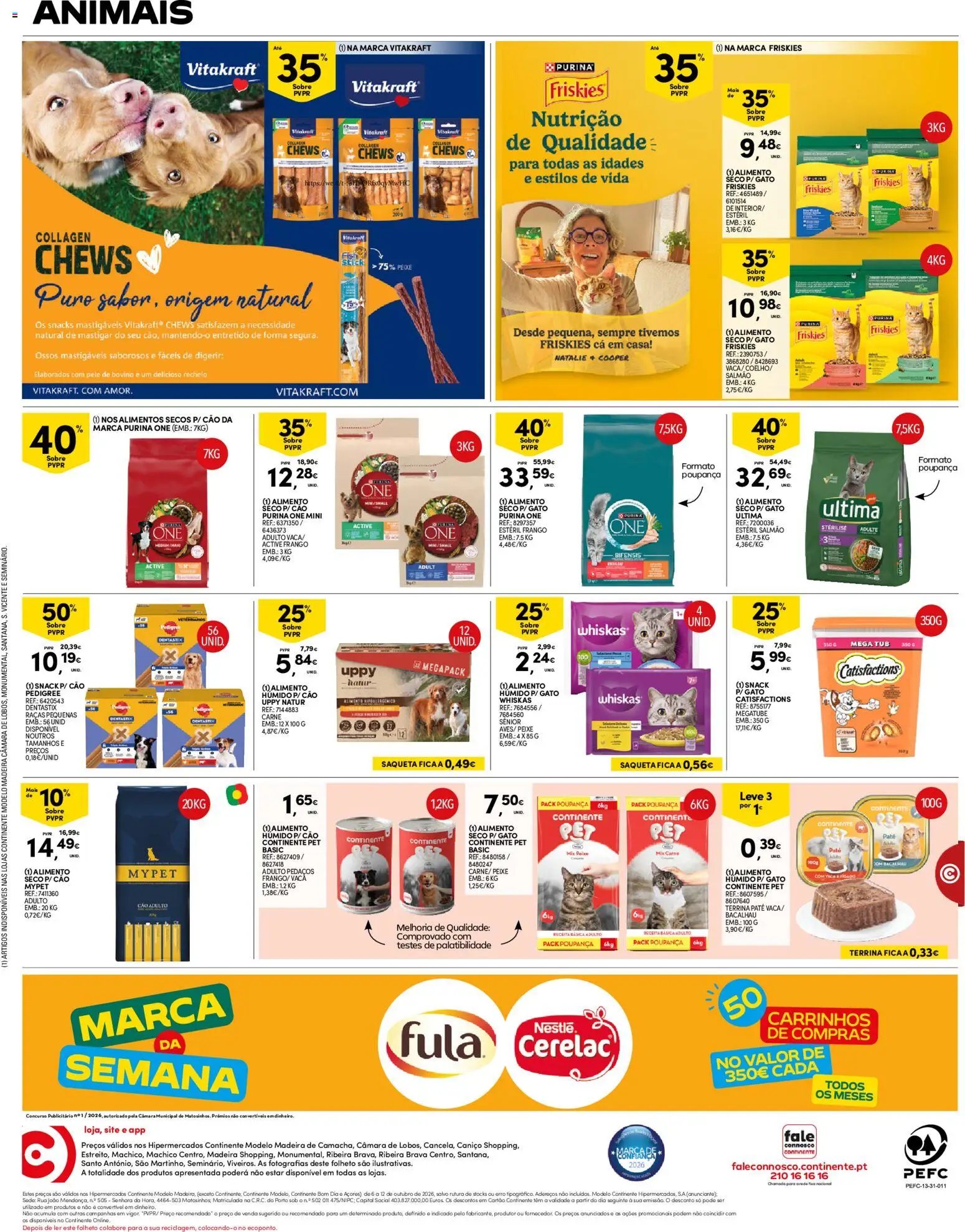 Continente folheto Açores │ válido de 06/10/2026 | Página: 16 | Produtos: Salmão, Snacks, Carne, Patê