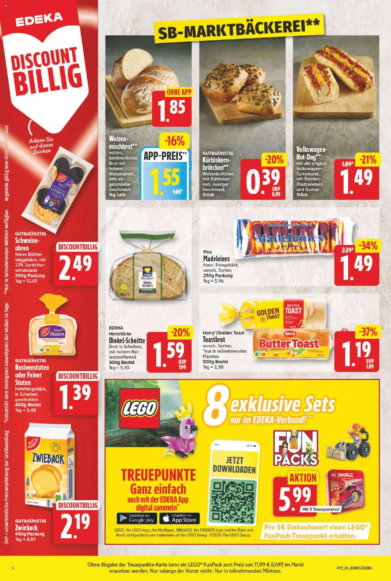 NP Discount Prospekt – gültig ab 07.09.2026 | Seite: 5 | Produkte: Toast, Toastbrot, Madeleines, Gurken