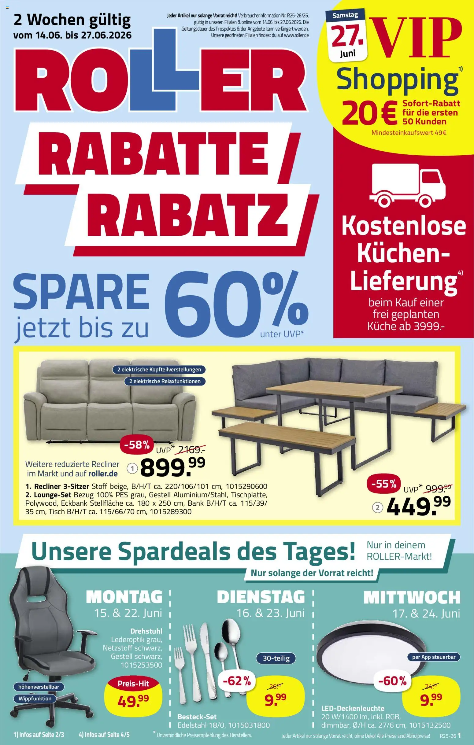 Roller Prospekt – gültig ab 14.06.2026 | Seite: 1