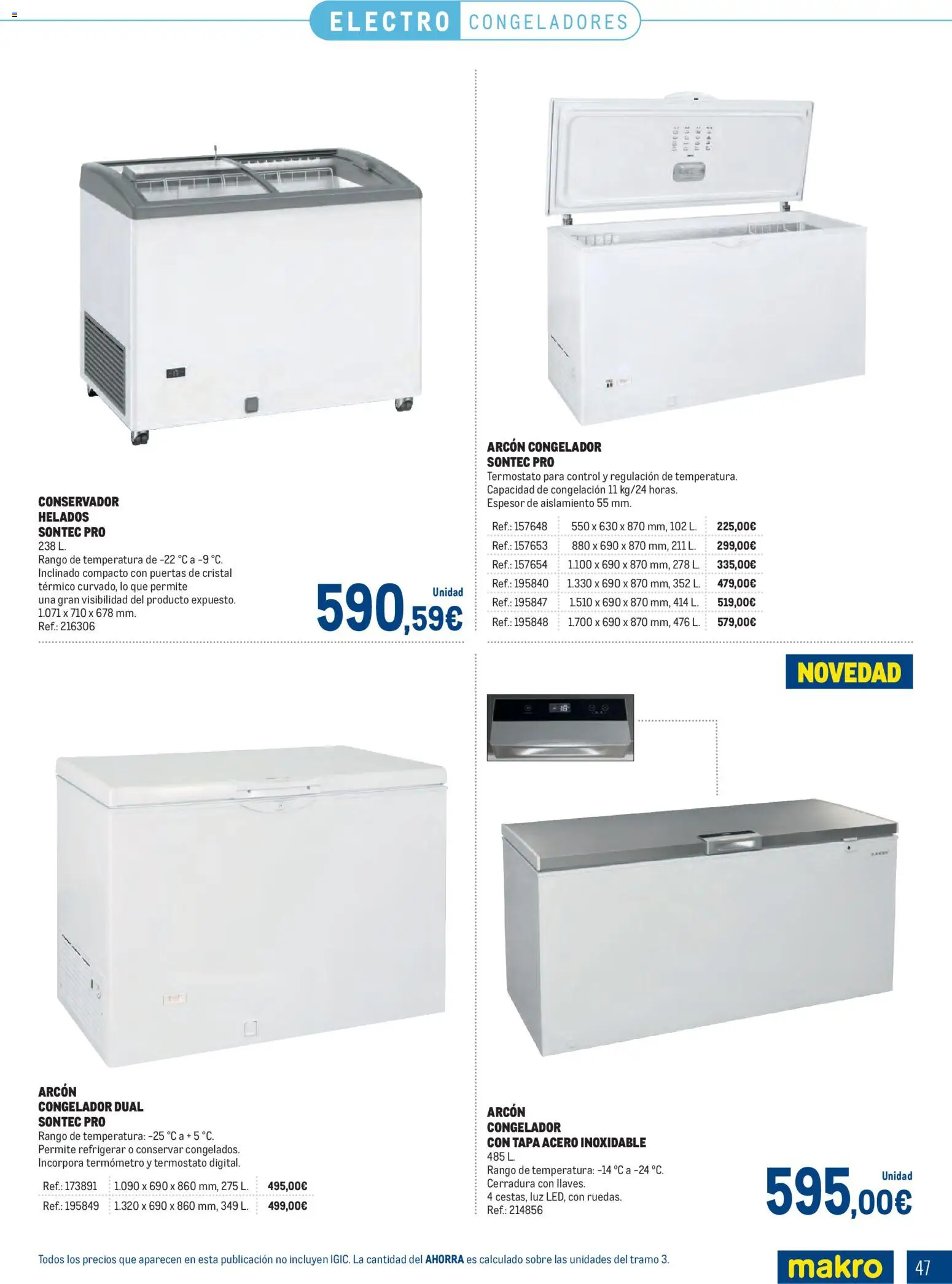 Makro Congelados Canarias │ válido desde el 04.05.2026 | Página: 47 | Productos: Congelador, Termómetro