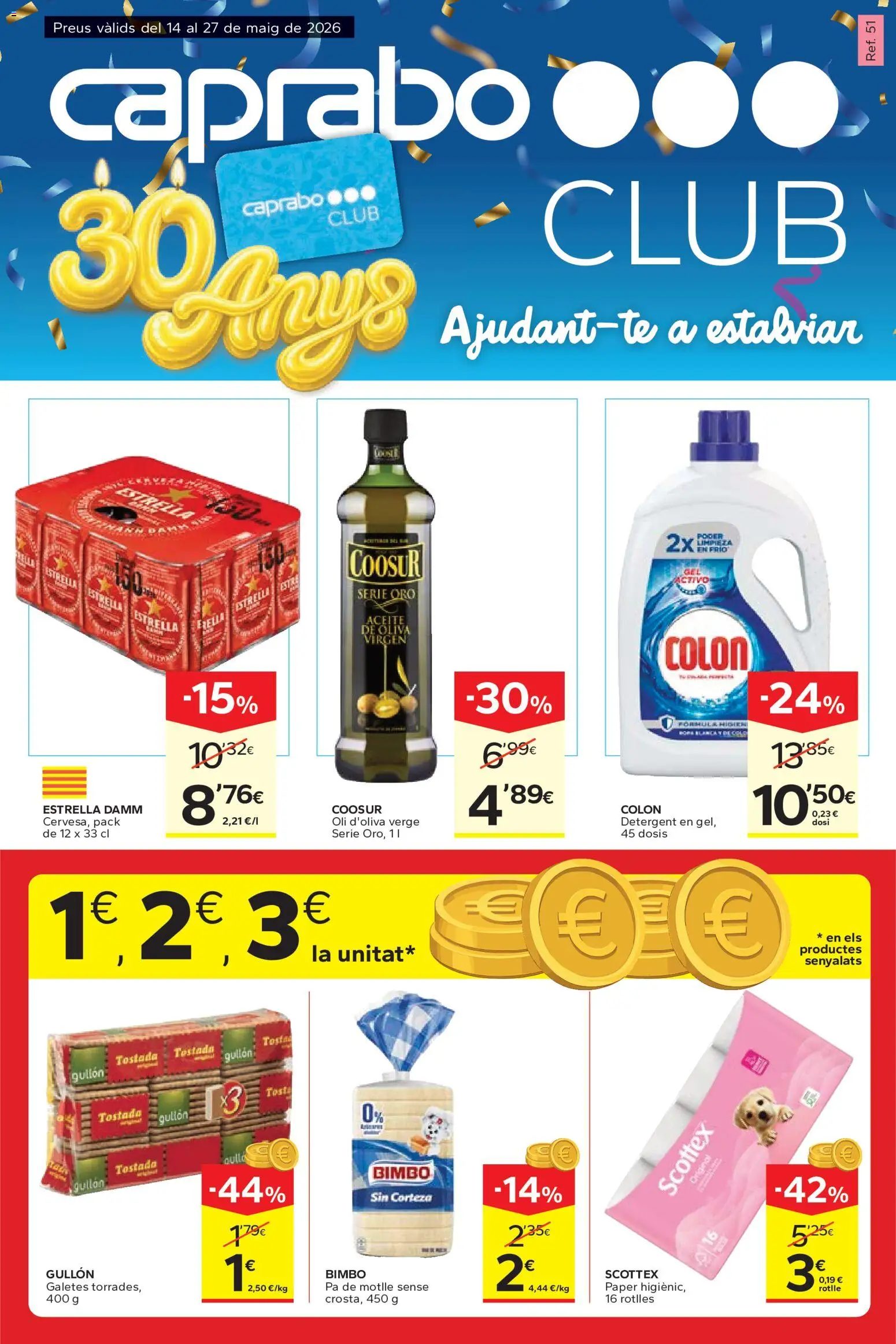 Caprabo Club 30 anys │ válido desde el 14.05.2026 | Página: 1